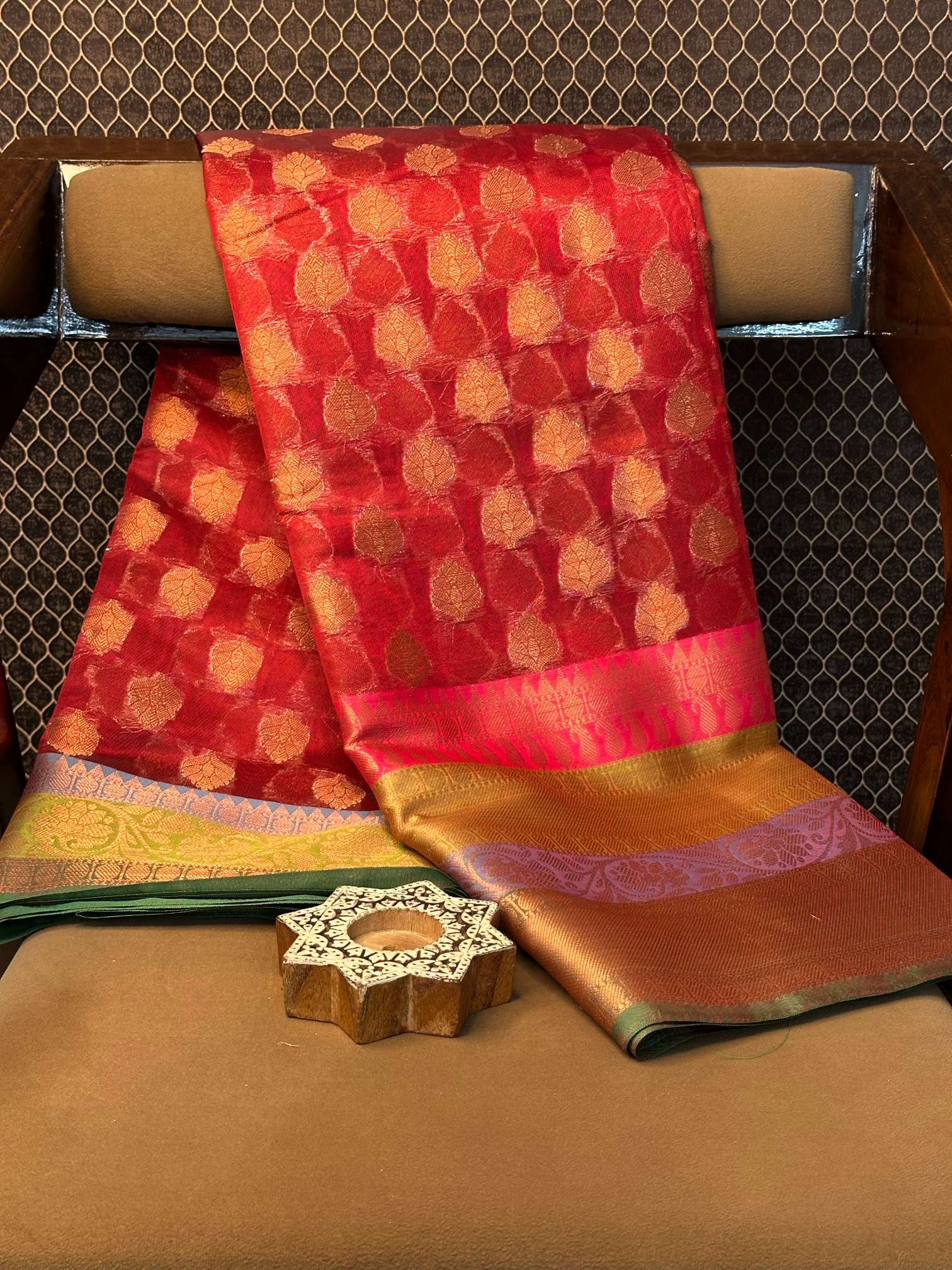 Eccentric zari weave Softsilk Banarasi saree