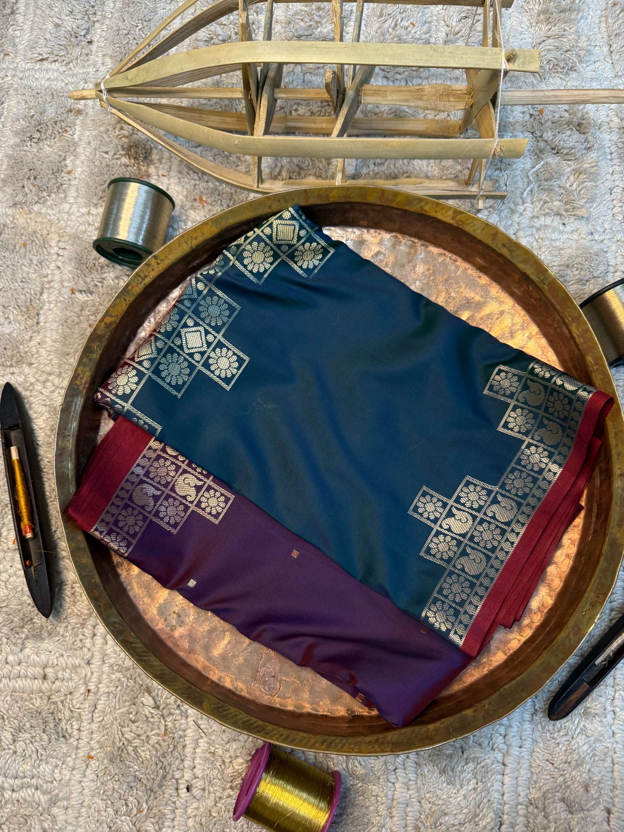 Eccentric zari weave Softsilk Heritage Banarasi saree