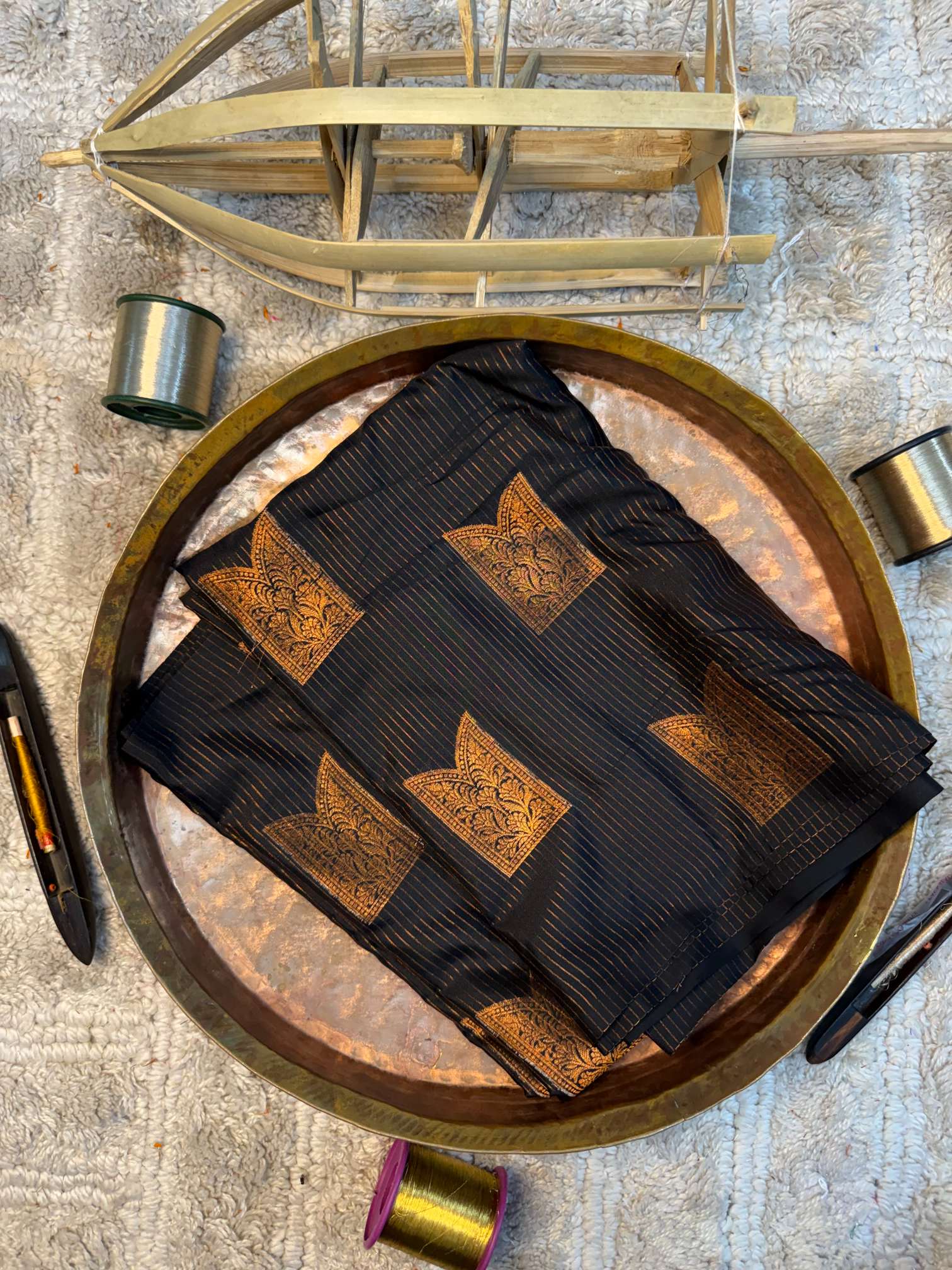 Eccentric zari weave Softsilk Banarasi saree