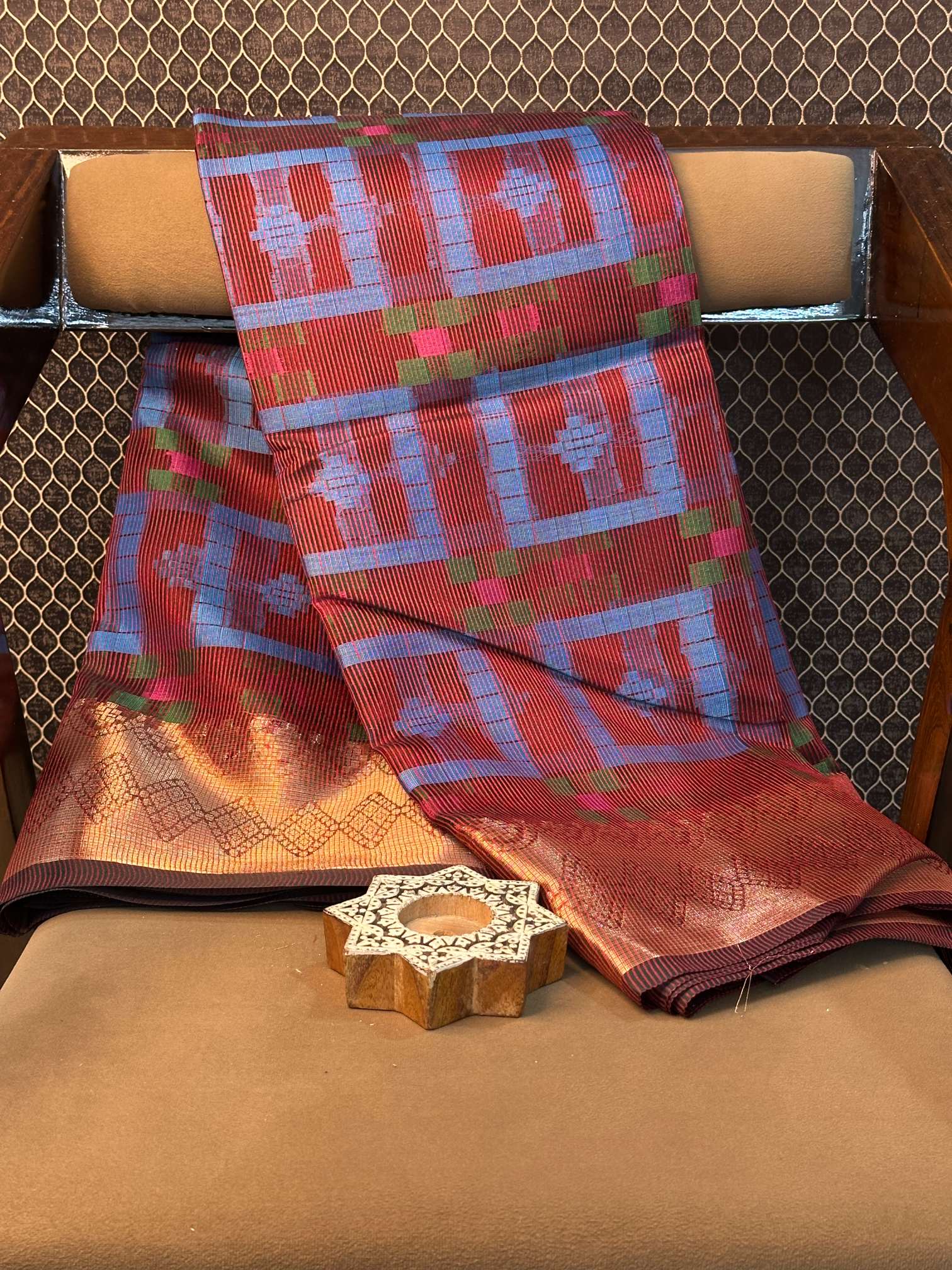 Eccentric zari weave Softsilk Banarasi saree