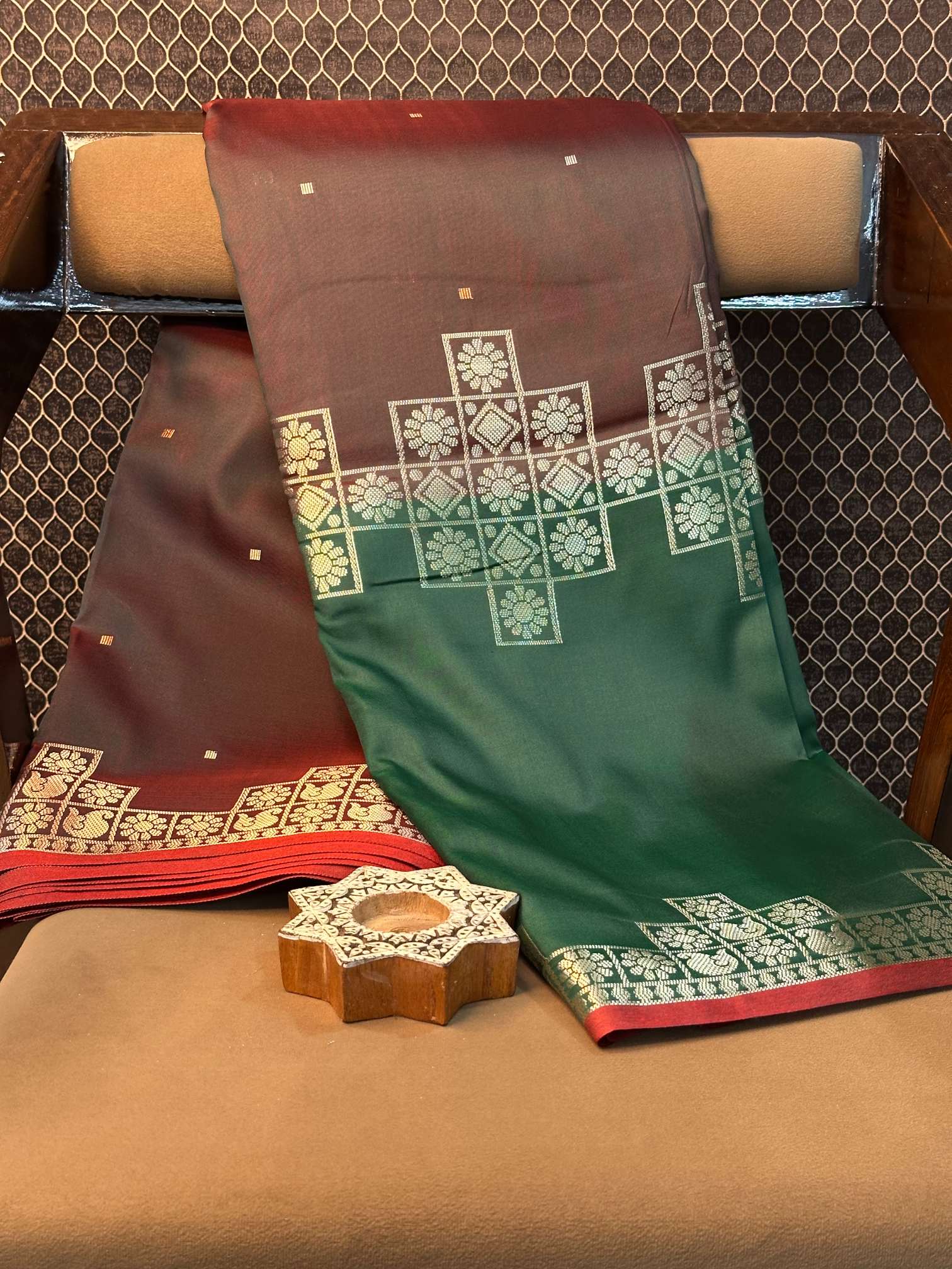 Eccentric zari weave Softsilk Banarasi saree