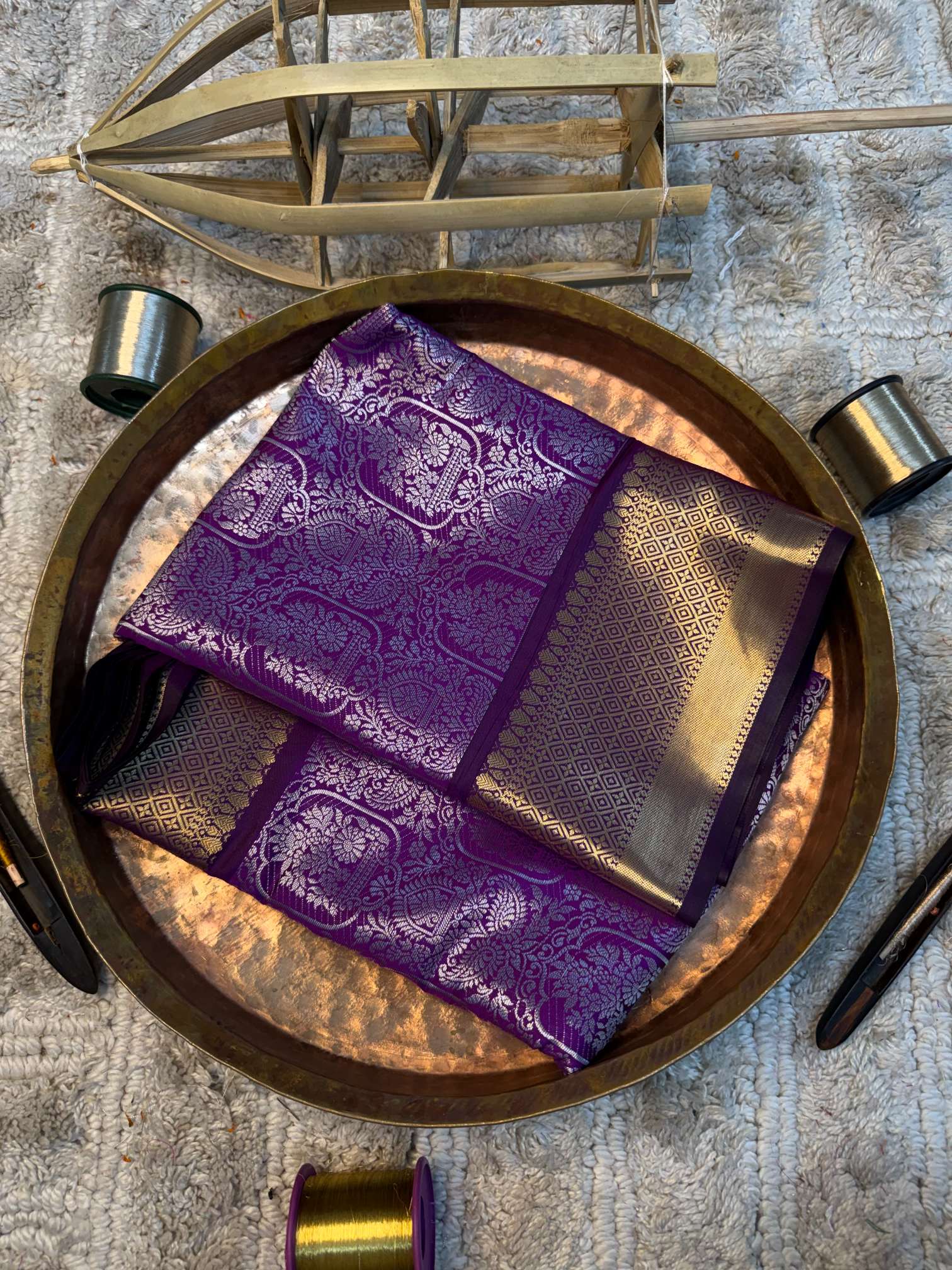 Eccentric zari weave Softsilk Banarasi saree