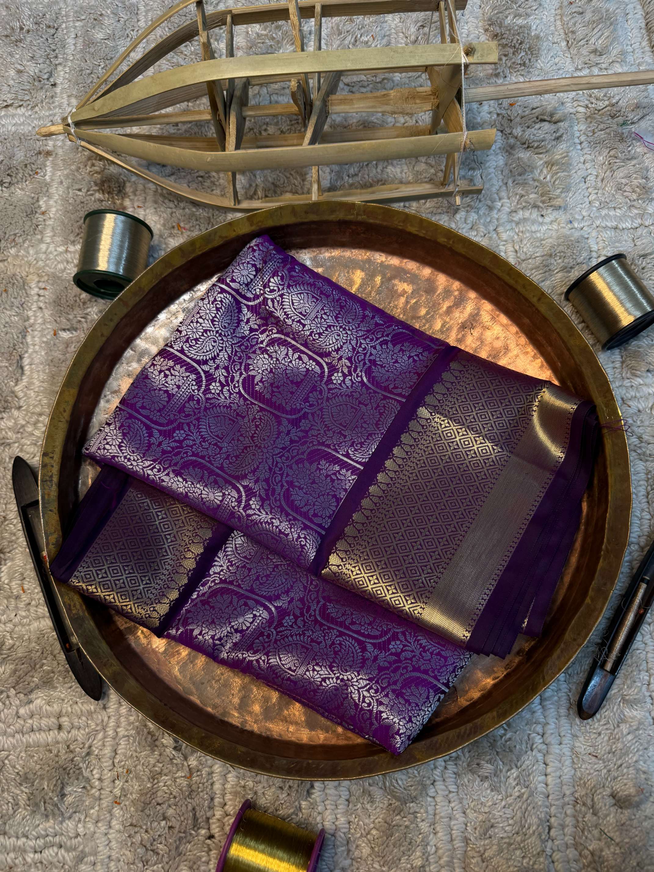 Eccentric zari weave Softsilk Banarasi saree