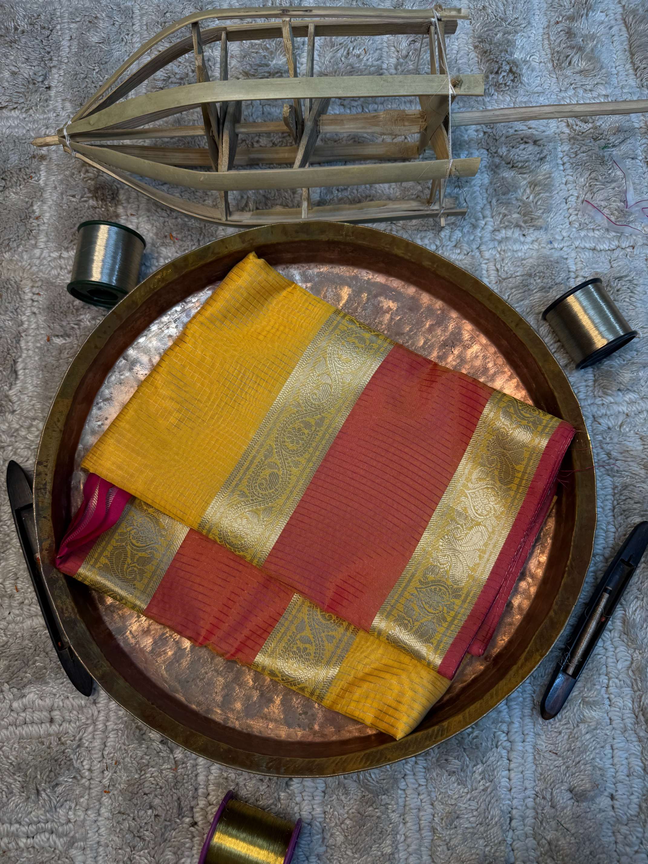 Eccentric zari weave Softsilk Banarasi saree
