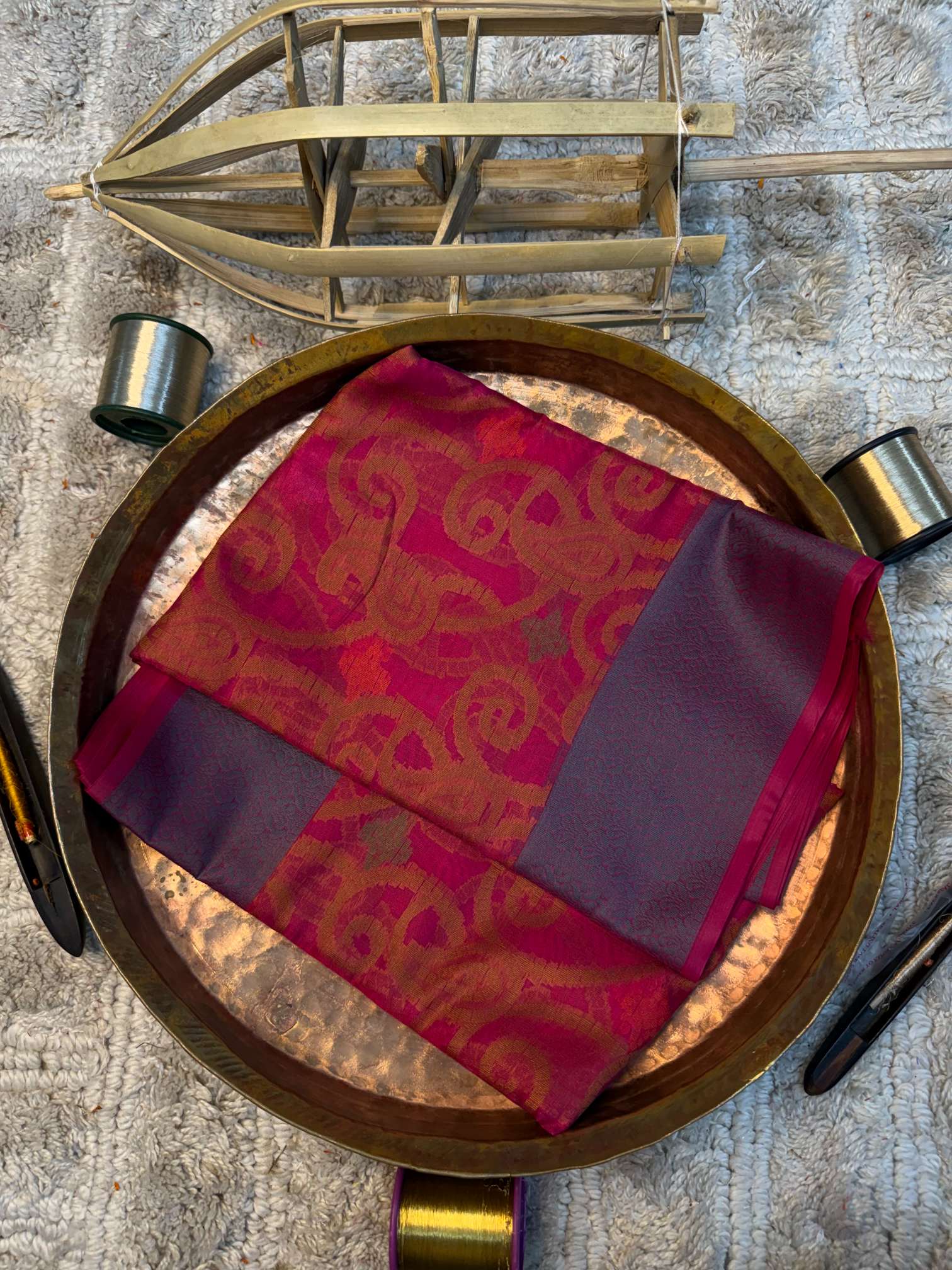 Eccentric zari weave Softsilk Banarasi saree