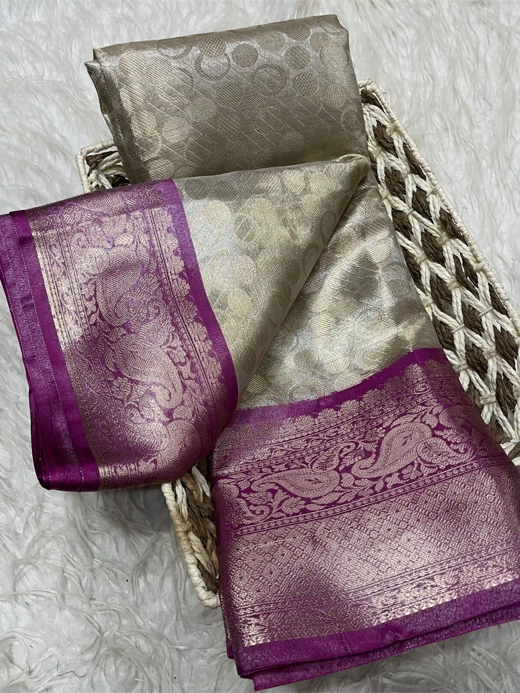 Beautiful Traditional Softsilk Embossed Weave Banarasi Saree