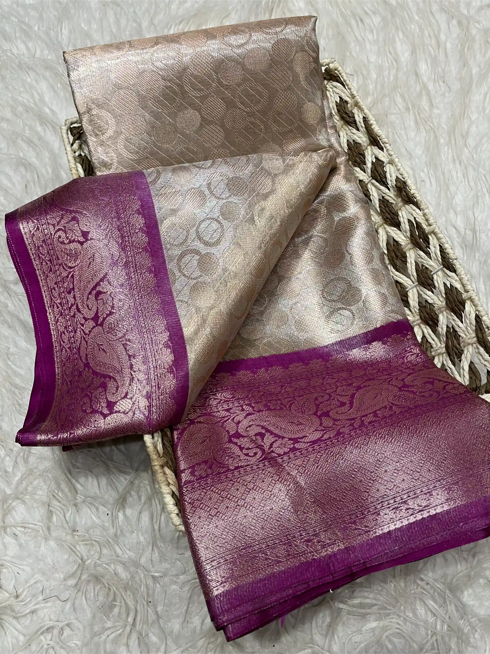 Beautiful Traditional Softsilk Embossed Weave Banarasi Saree