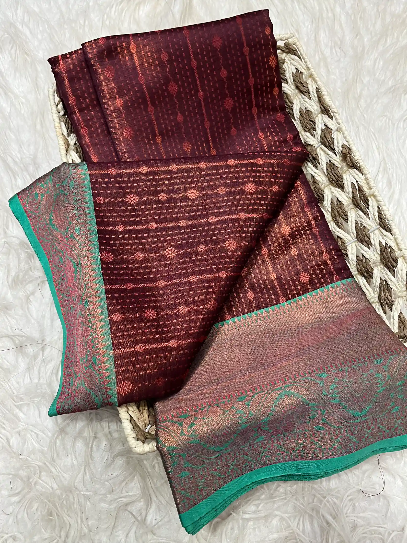 Beautiful Traditional Softsilk Embossed Weave Banarasi Saree
