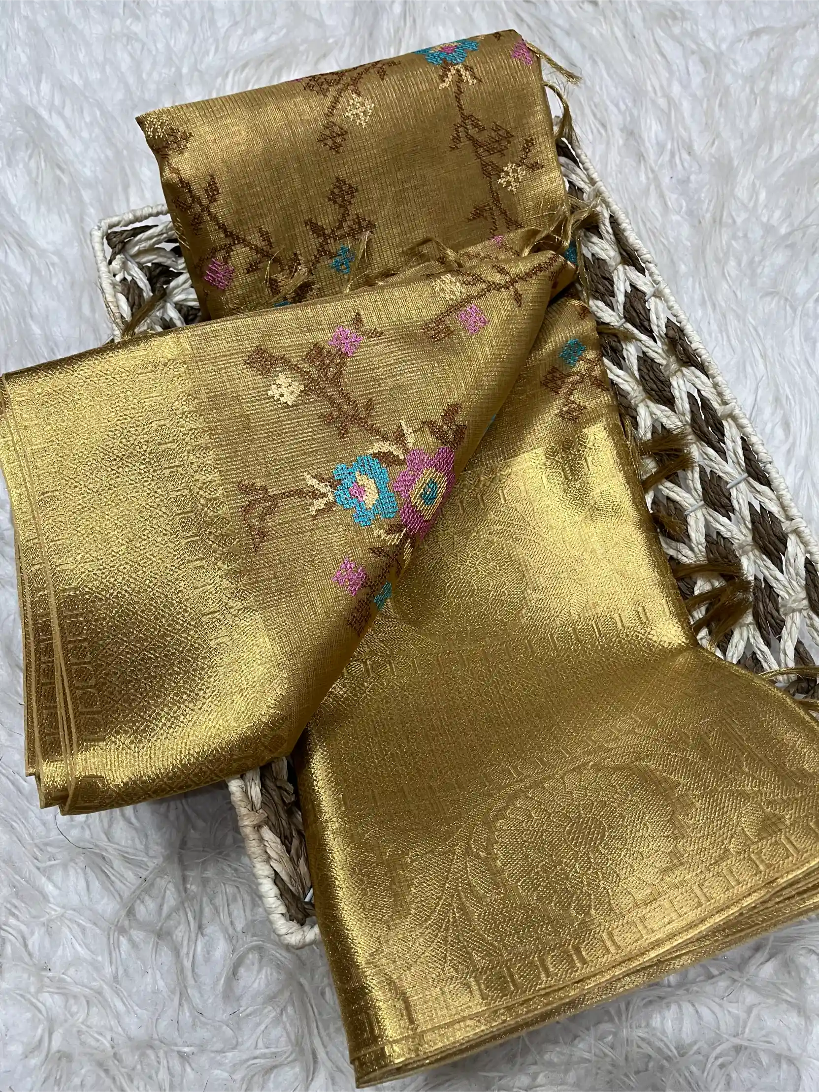 Beautiful Traditional Softsilk Embossed Weave Banarasi Saree