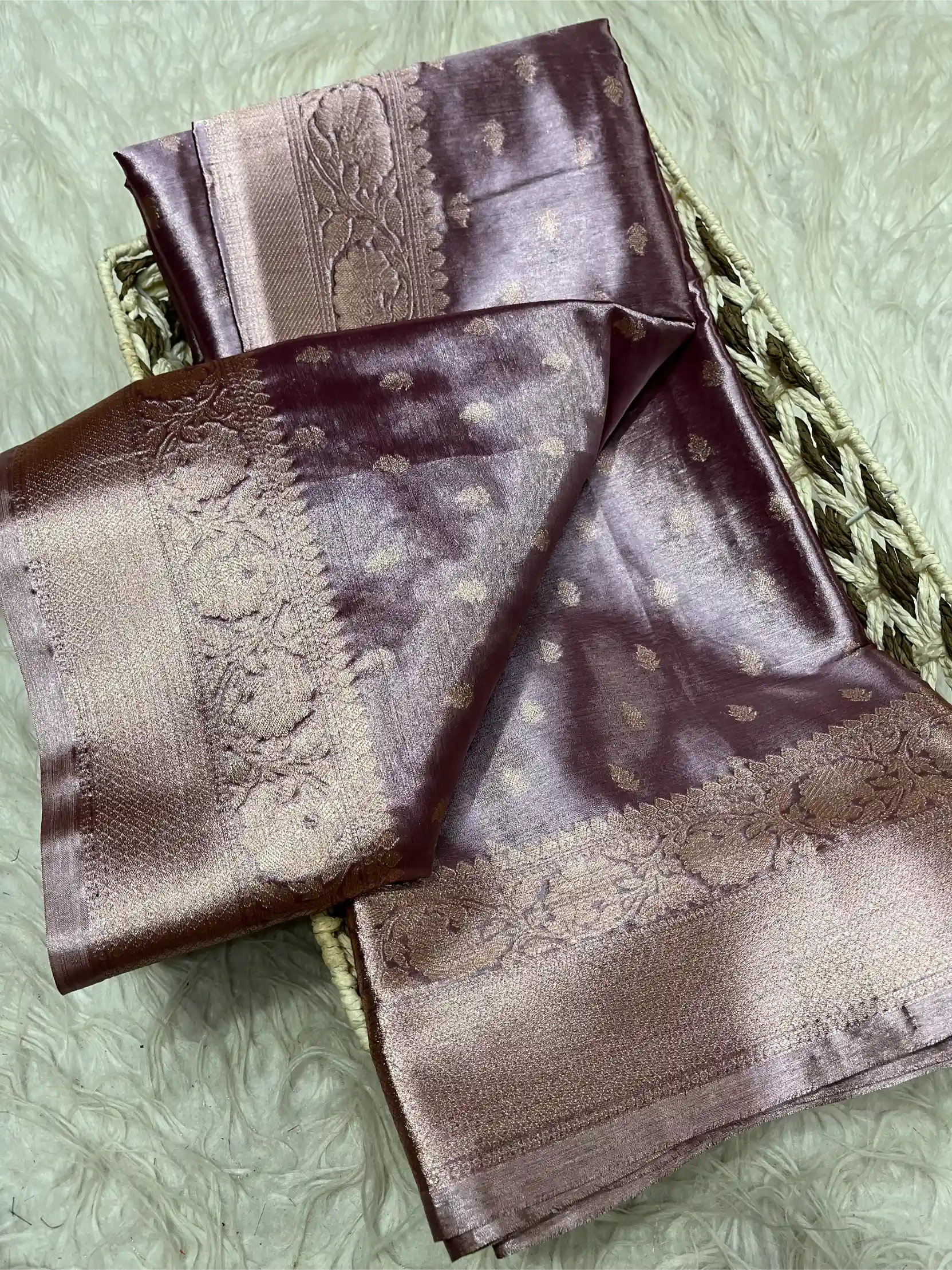 Beautiful Traditional Softsilk Embossed Weave Banarasi Saree