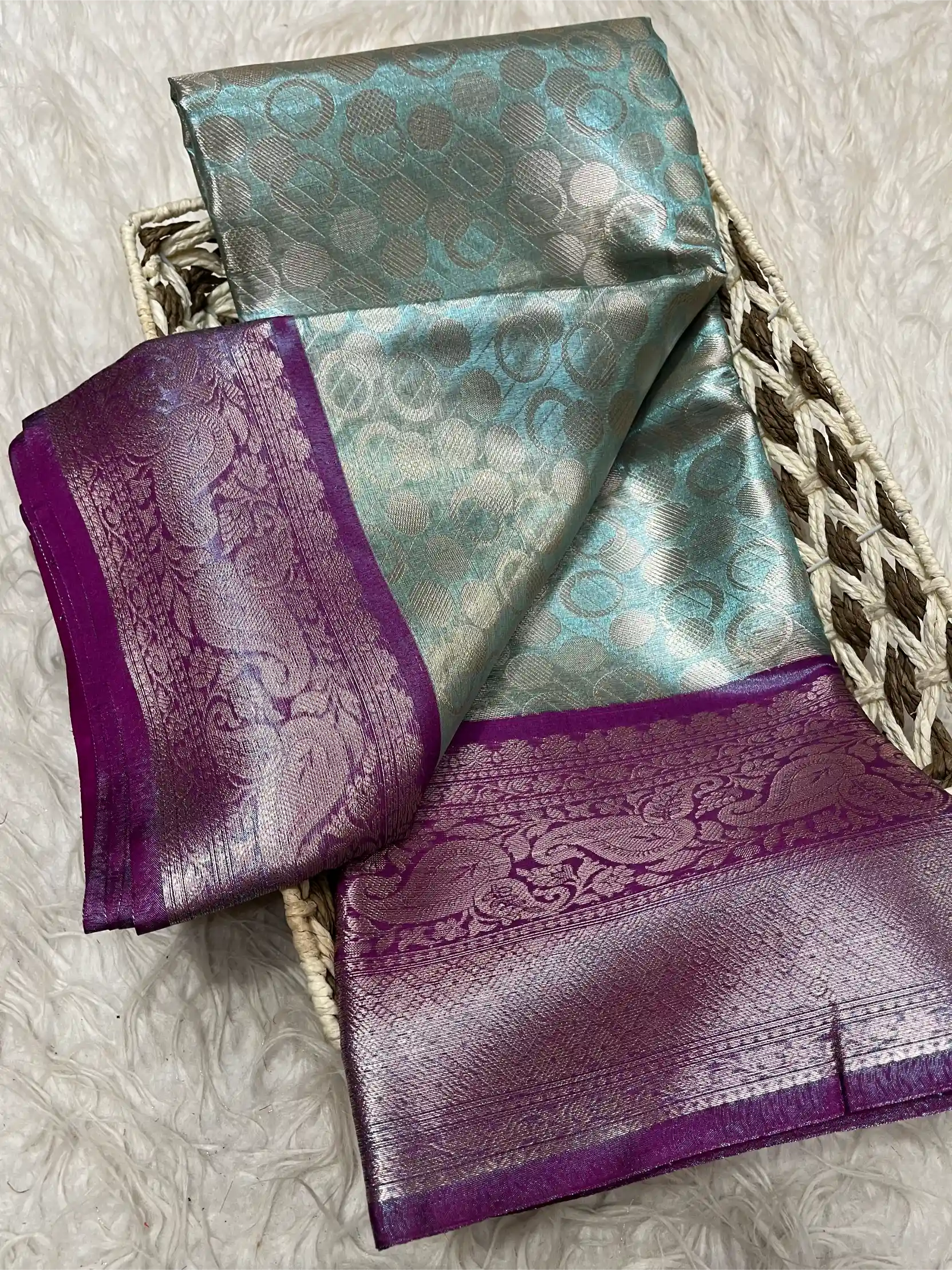 Beautiful Traditional Softsilk Embossed Weave Banarasi Saree