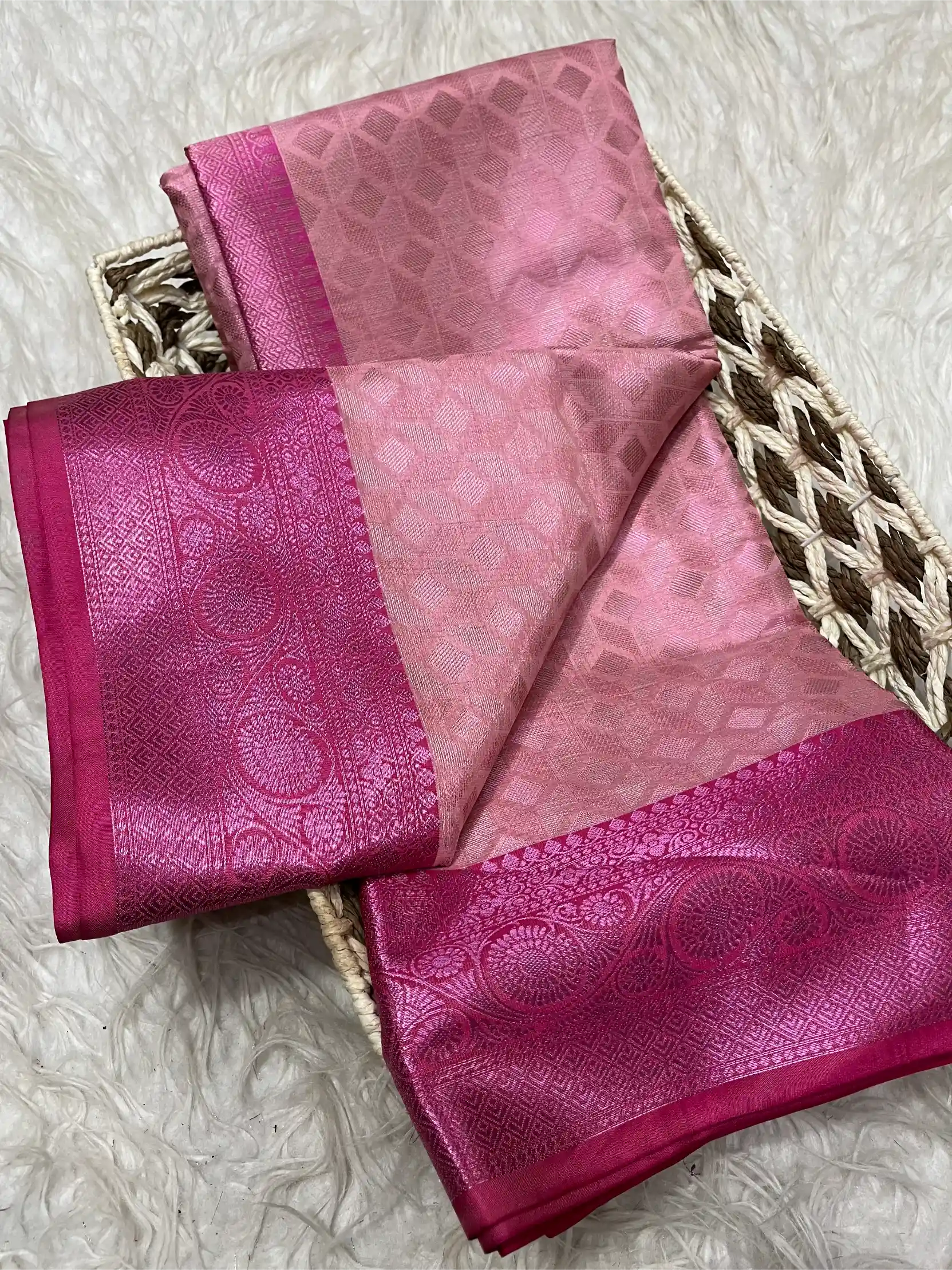 Beautiful Traditional Softsilk Embossed Weave Banarasi Saree