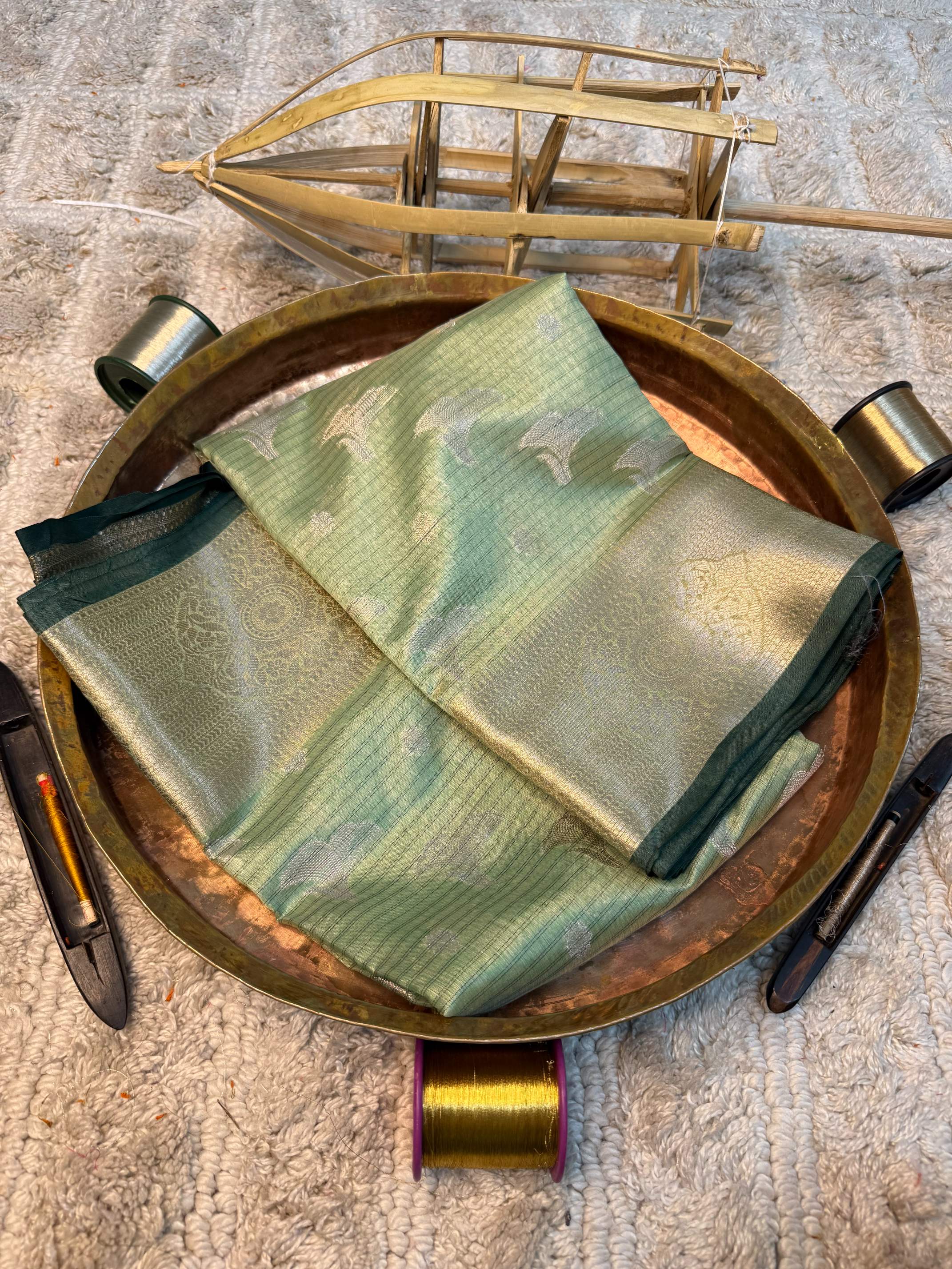 Eccentric zari weave Softsilk Banarasi saree