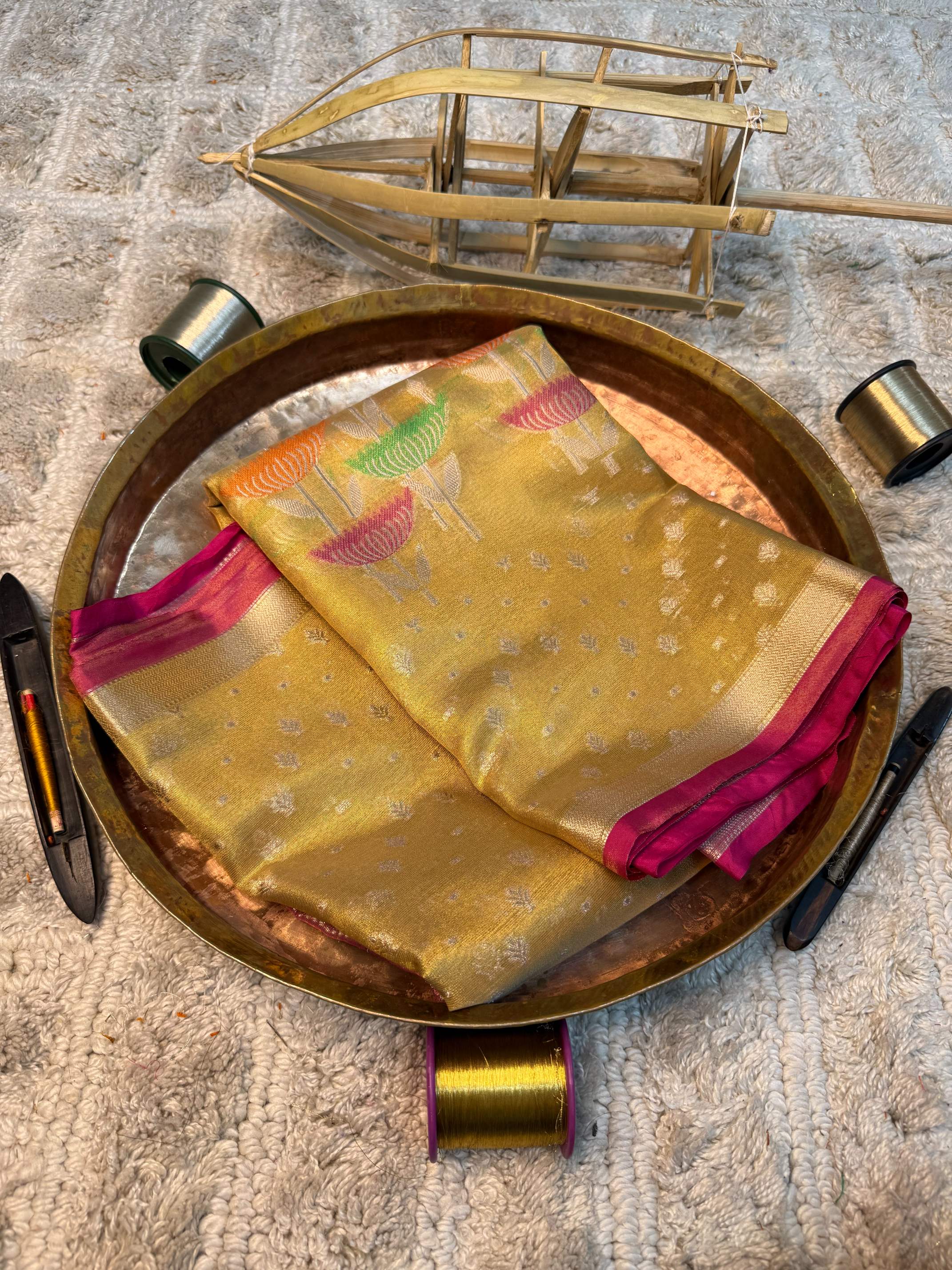 Eccentric zari weave Softsilk Heritage Banarasi saree