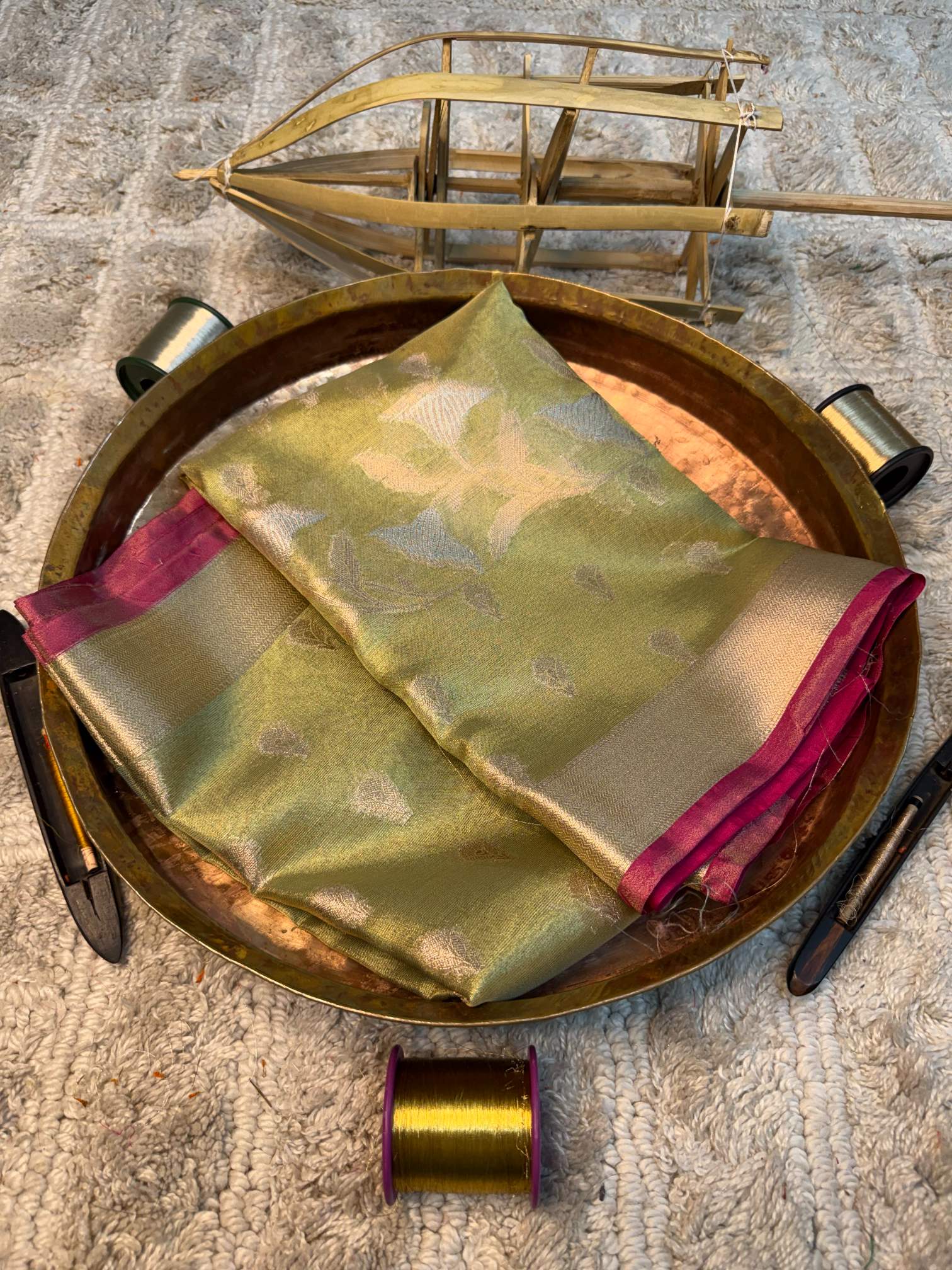 Eccentric zari weave Softsilk Banarasi saree