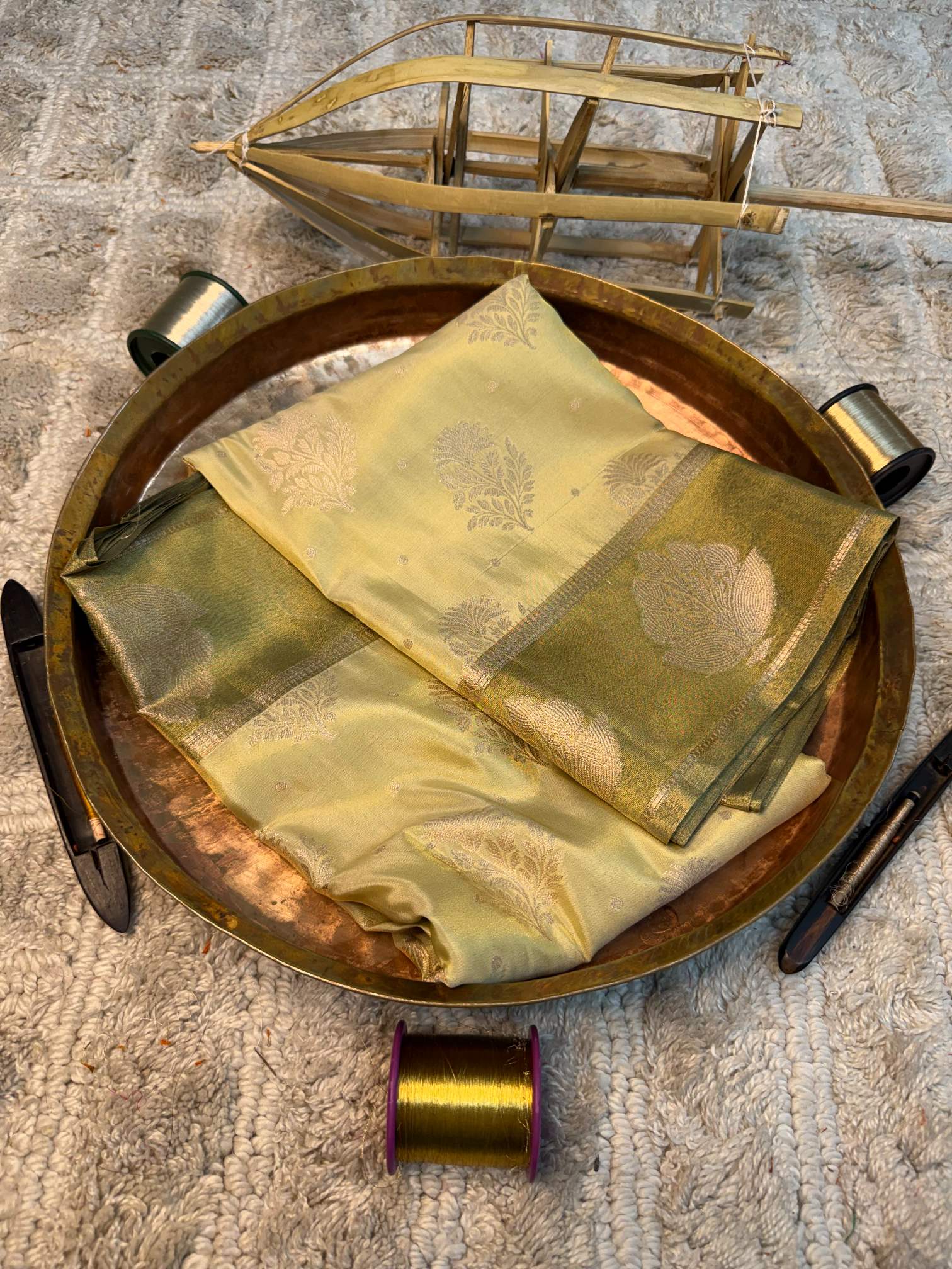 Eccentric zari weave Softsilk Banarasi saree