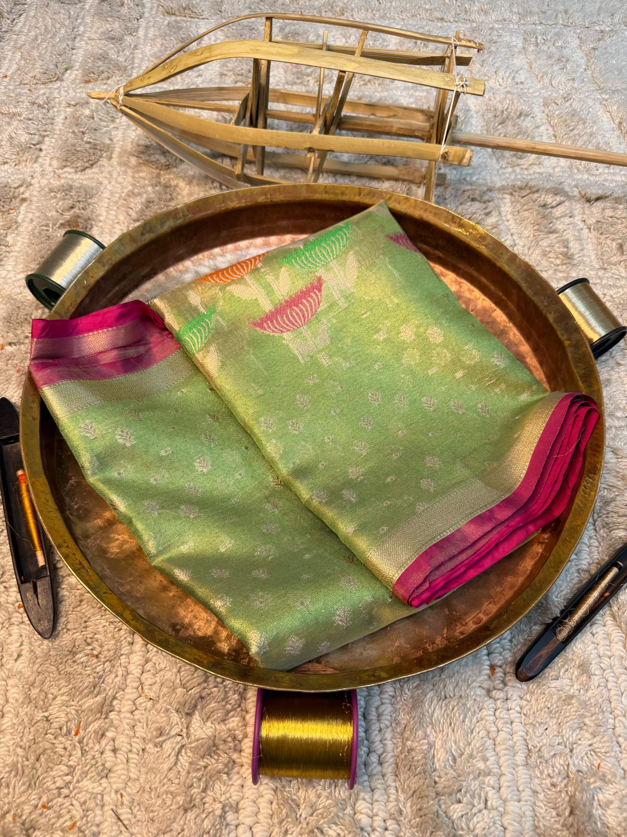 Eccentric zari weave Softsilk Heritage Banarasi saree