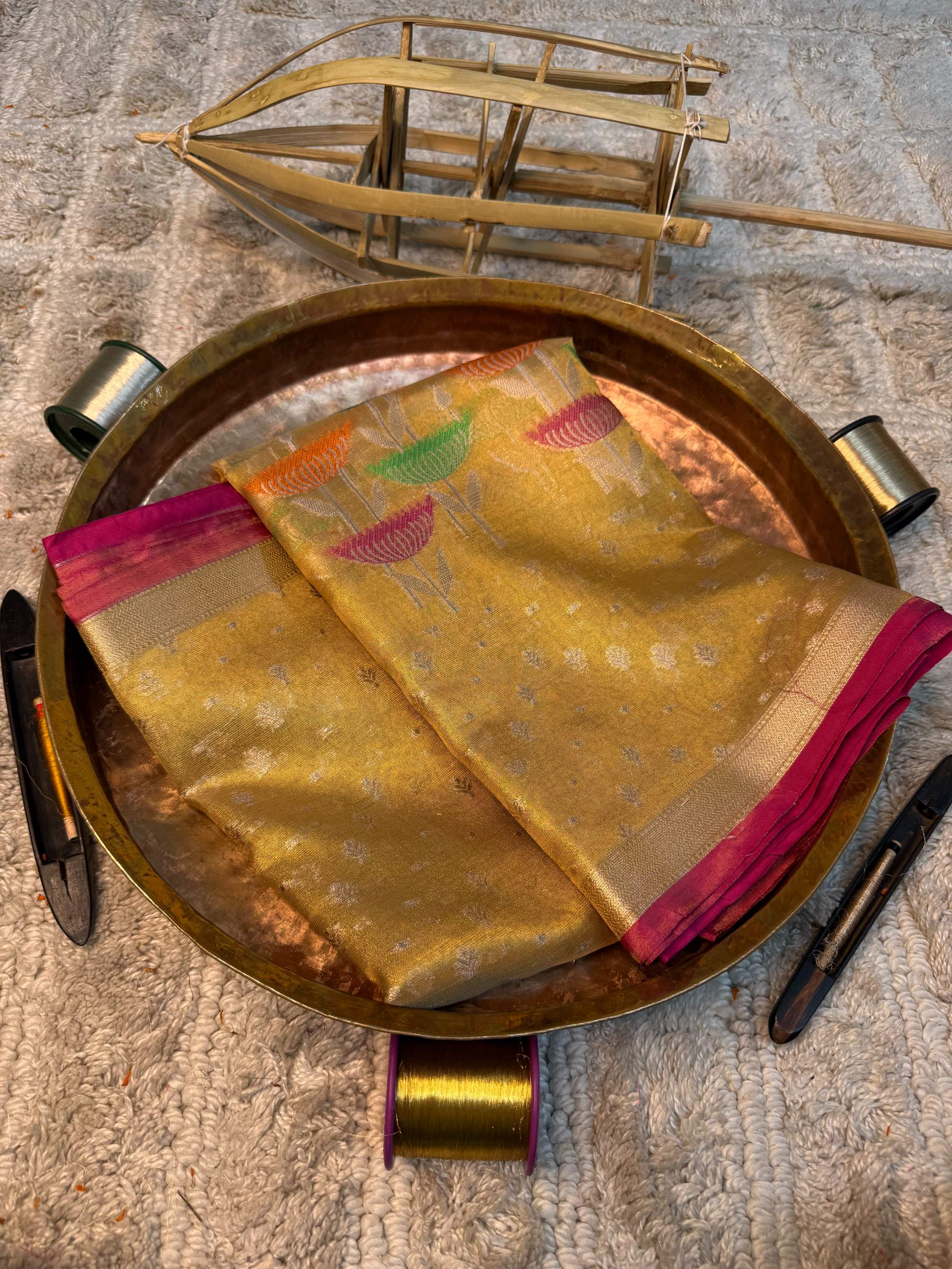 Eccentric zari weave Softsilk Banarasi saree