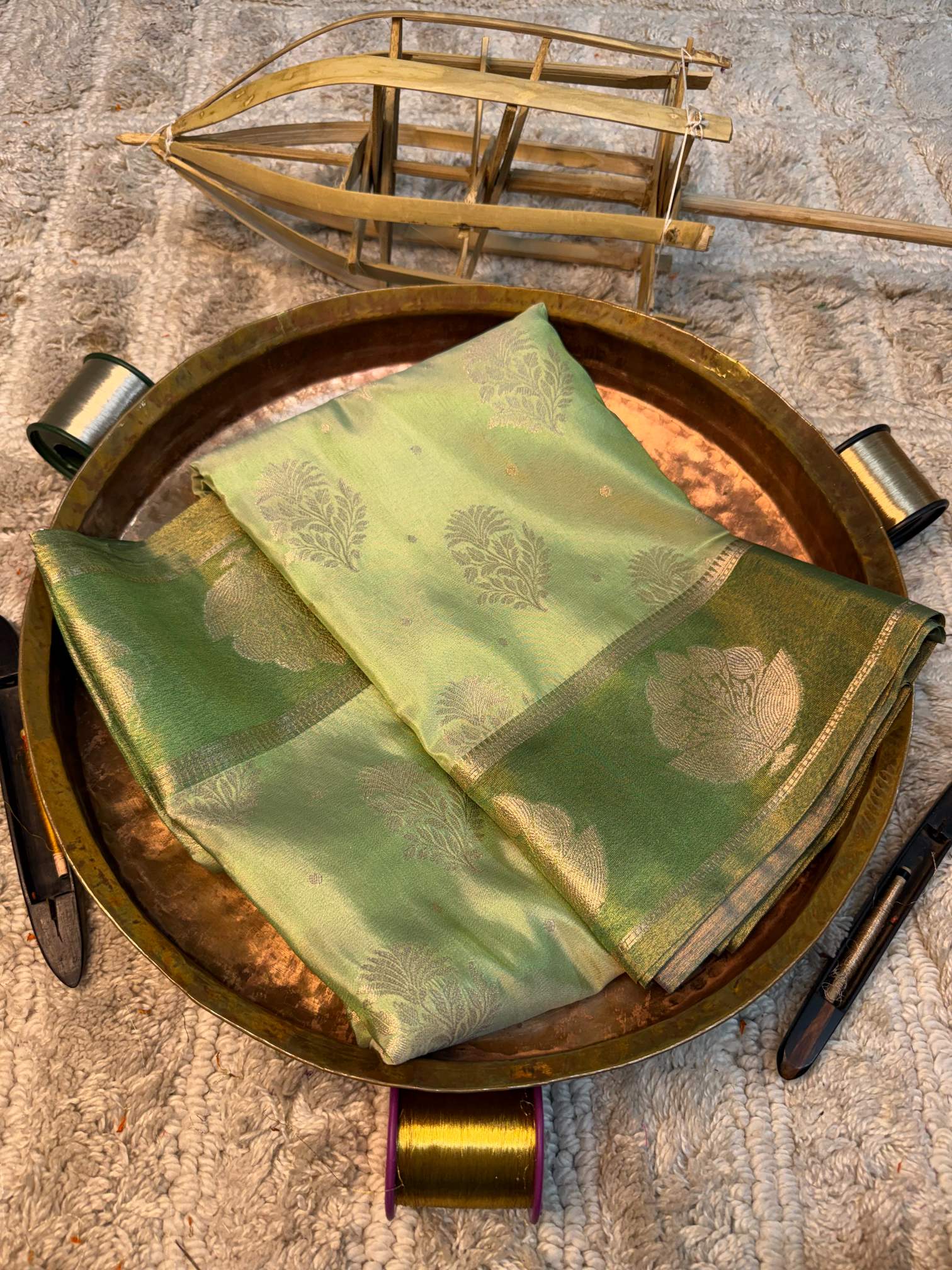 Eccentric zari weave Softsilk Banarasi saree