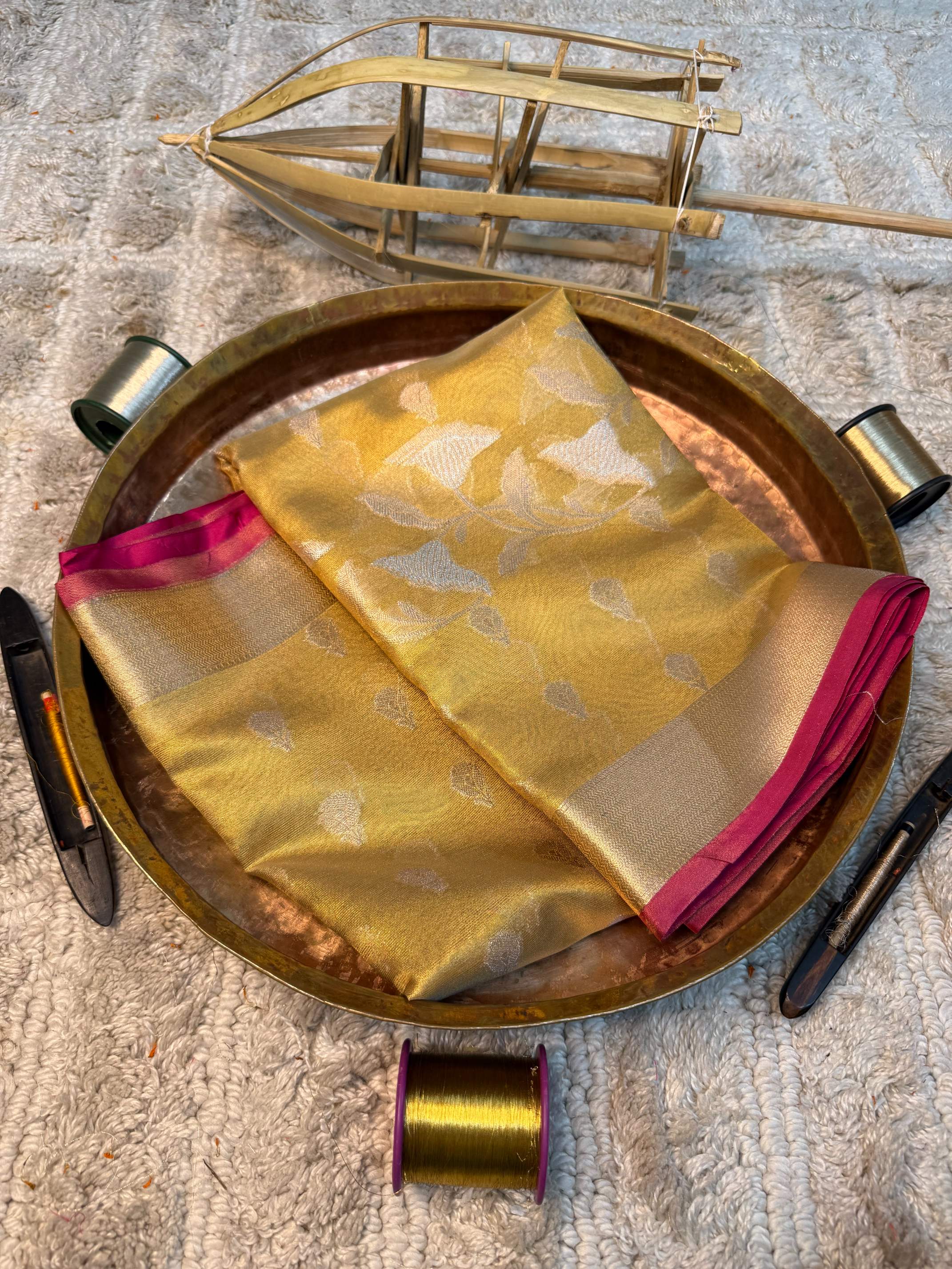 Eccentric zari weave Softsilk Heritage Banarasi saree