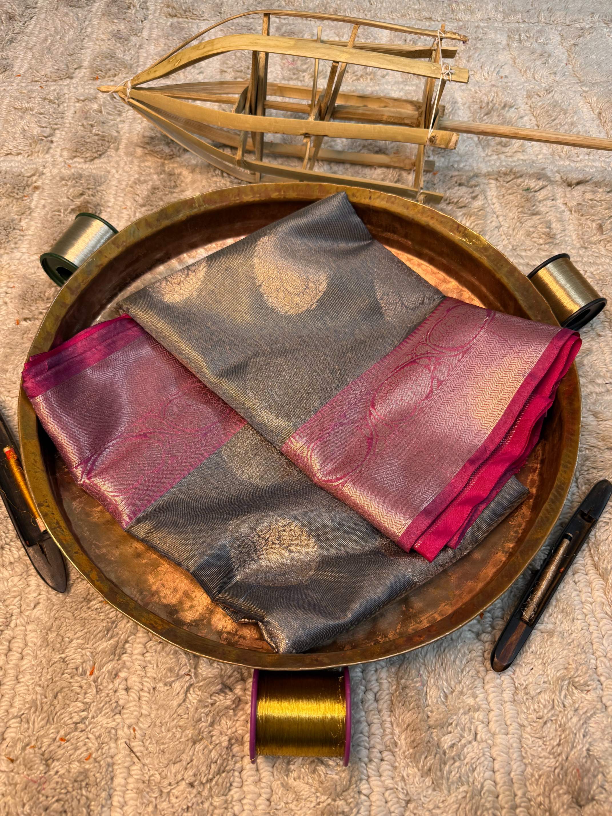 Eccentric zari weave Softsilk Banarasi saree