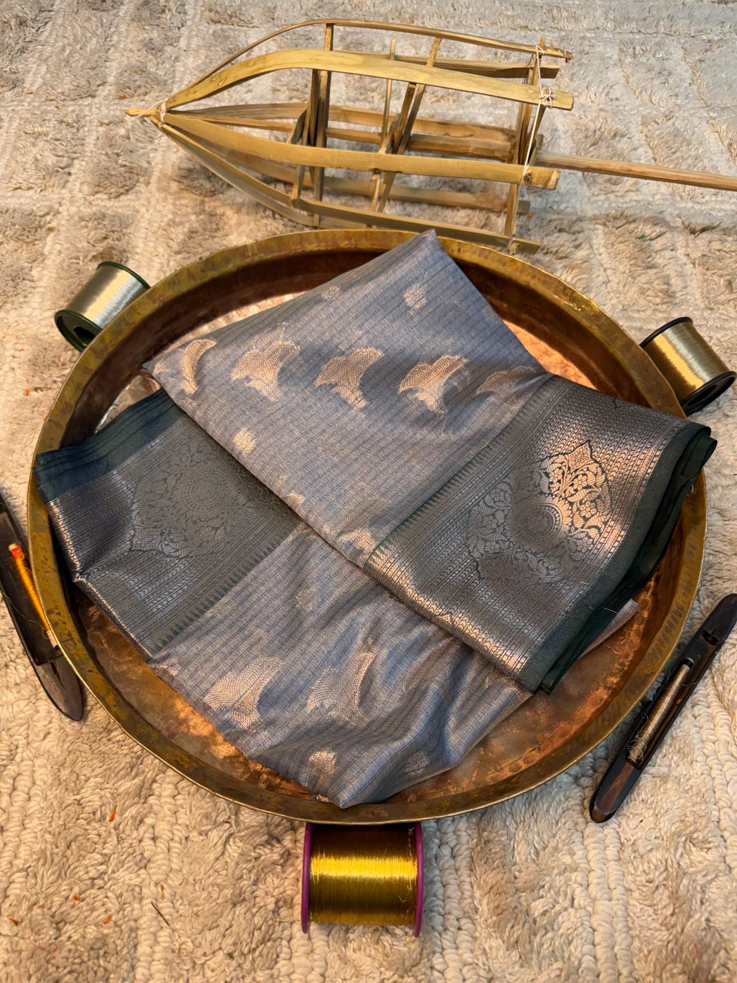 Eccentric zari weave Softsilk Banarasi saree