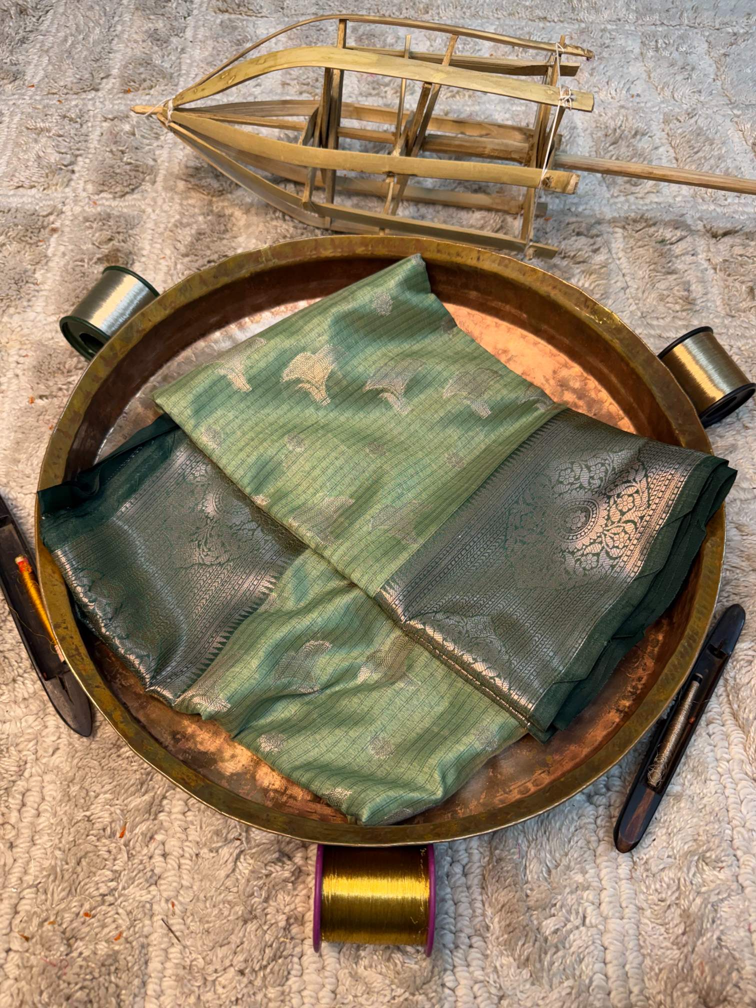 Eccentric zari weave Softsilk Banarasi saree