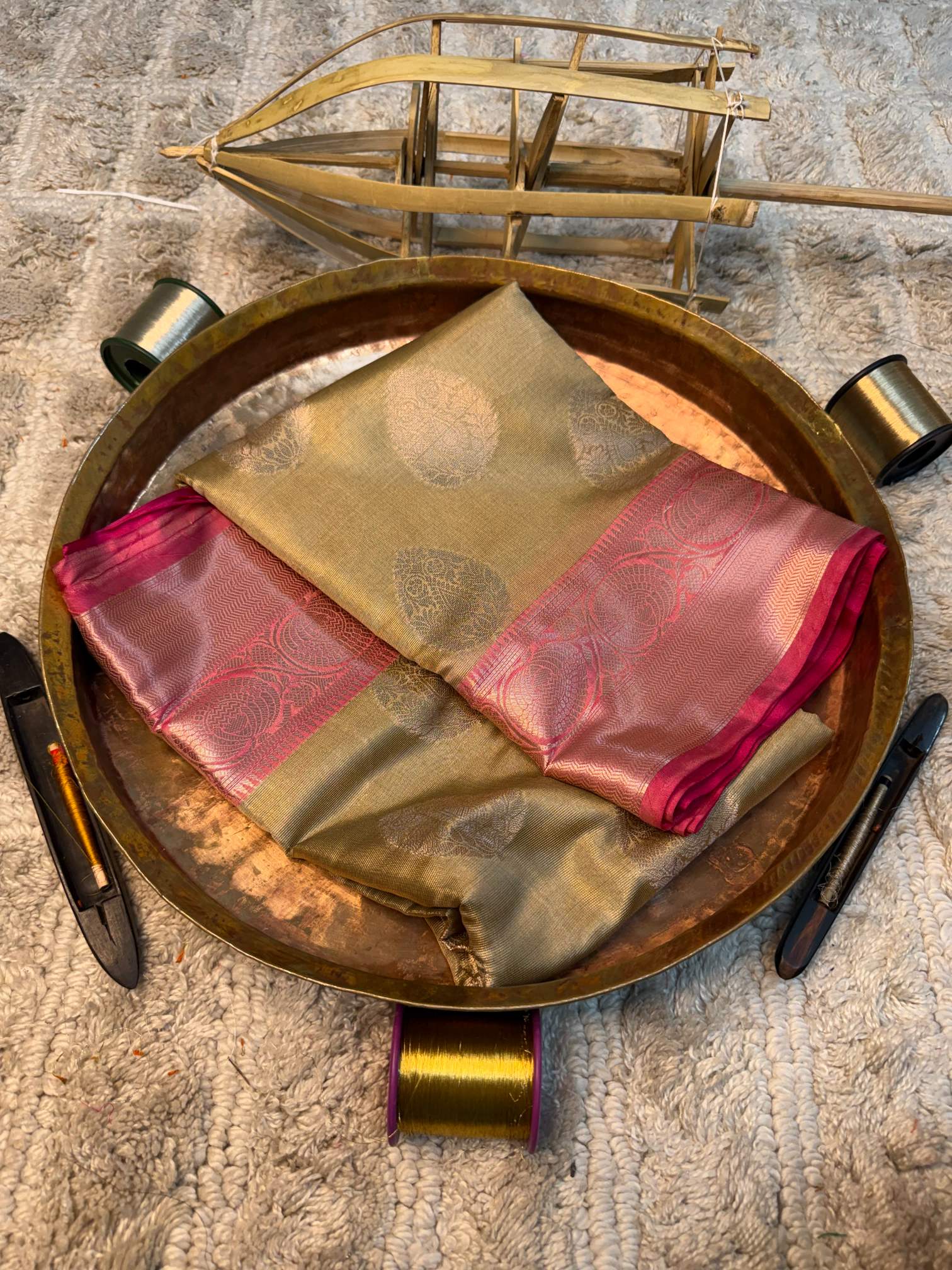 Eccentric zari weave Softsilk Banarasi saree