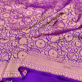 Light Purple Colour Shade Pure Katan Saree