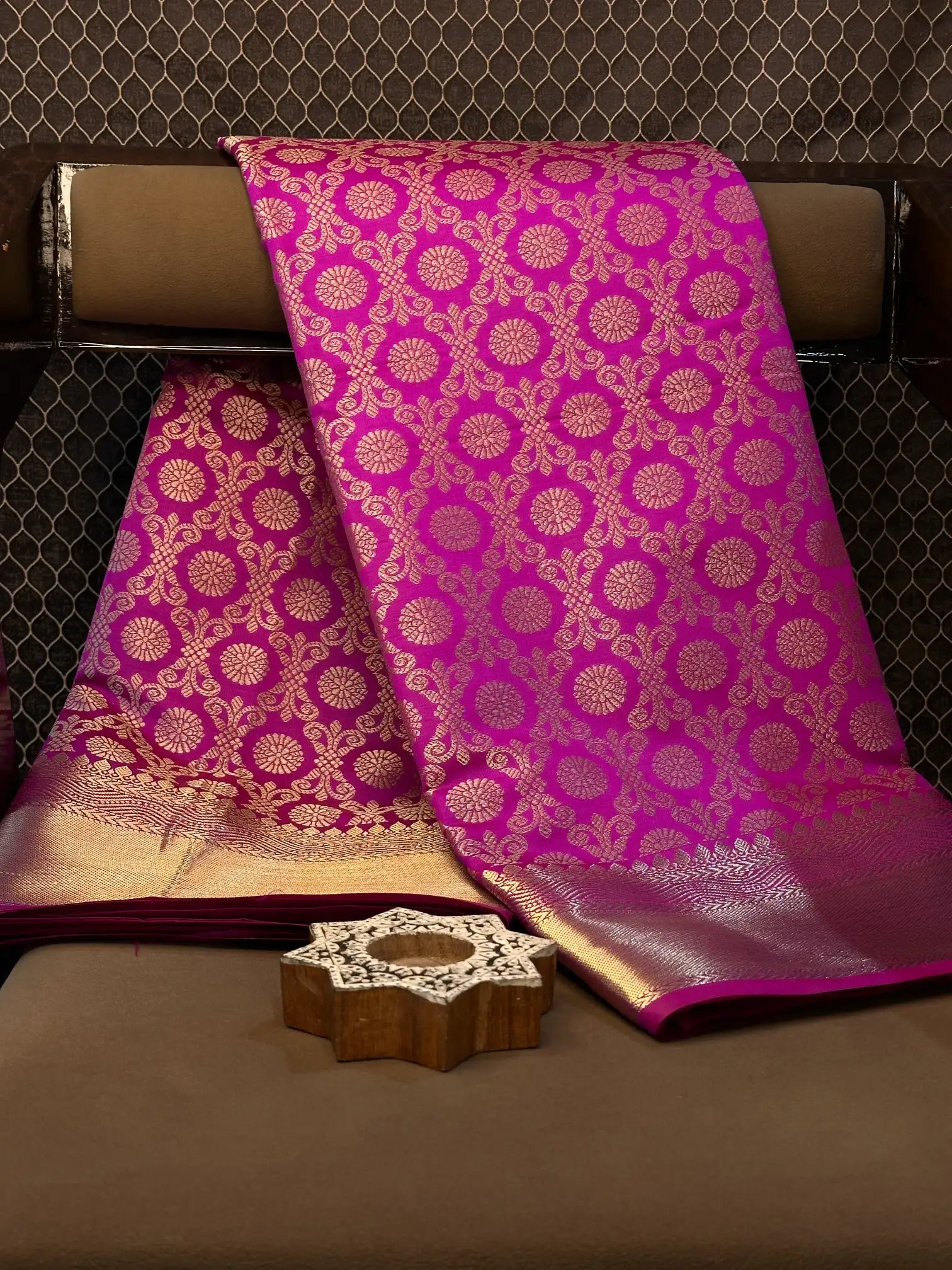 Contemporary weave Softsilk heritage Banarasi saree
