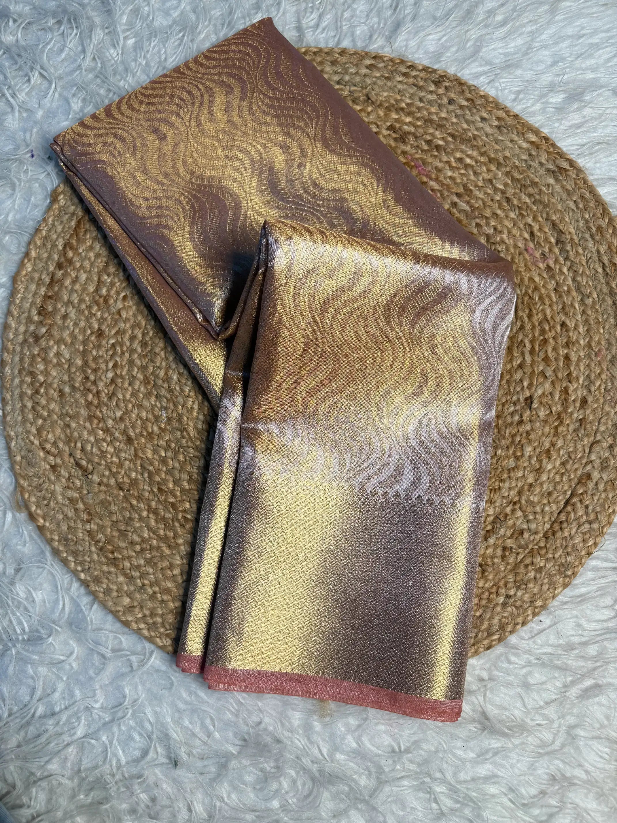 Premium contemperory weave softsilk Banarasi saree