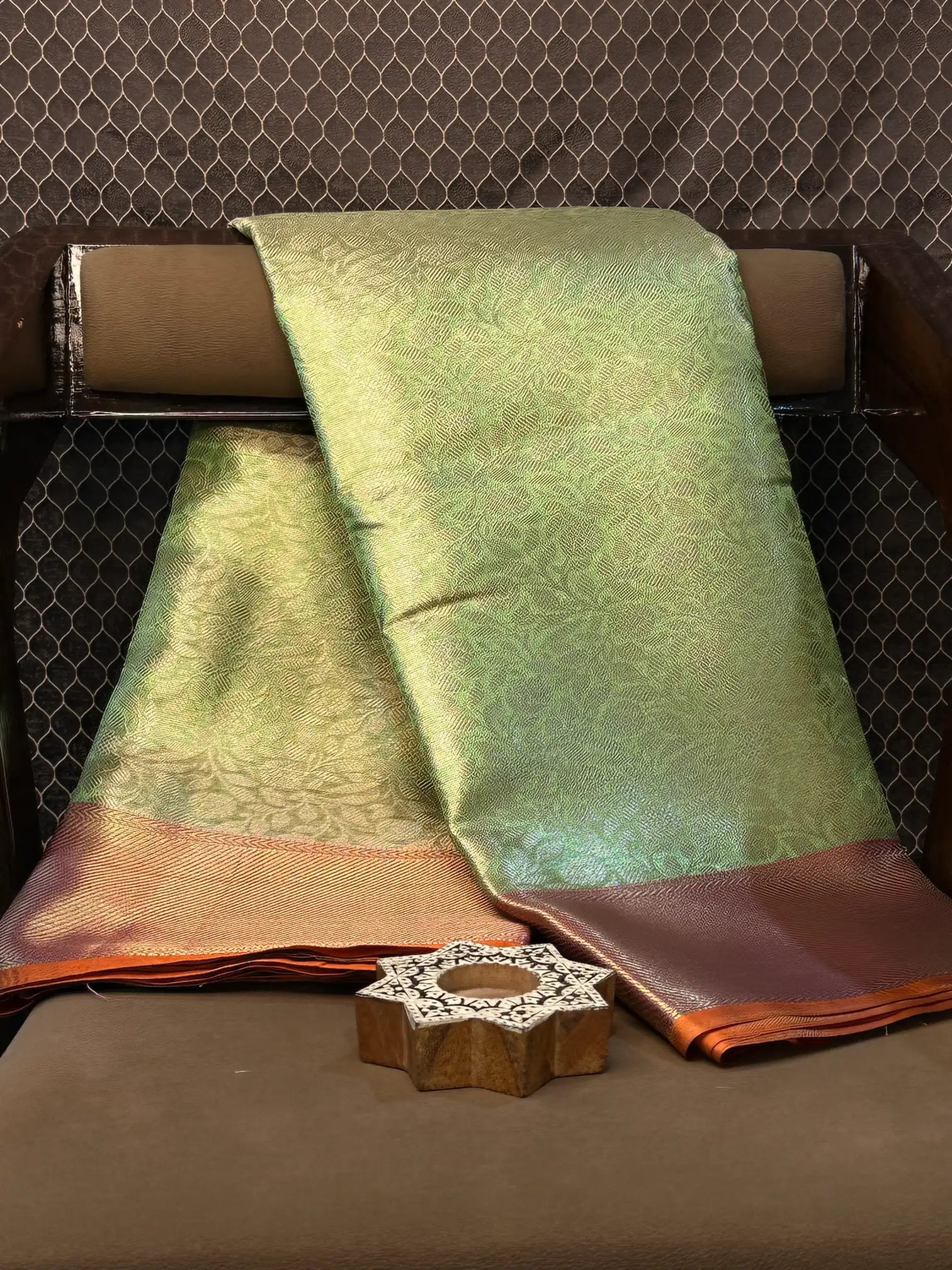 Contemporary weave Softsilk heritage Banarasi saree