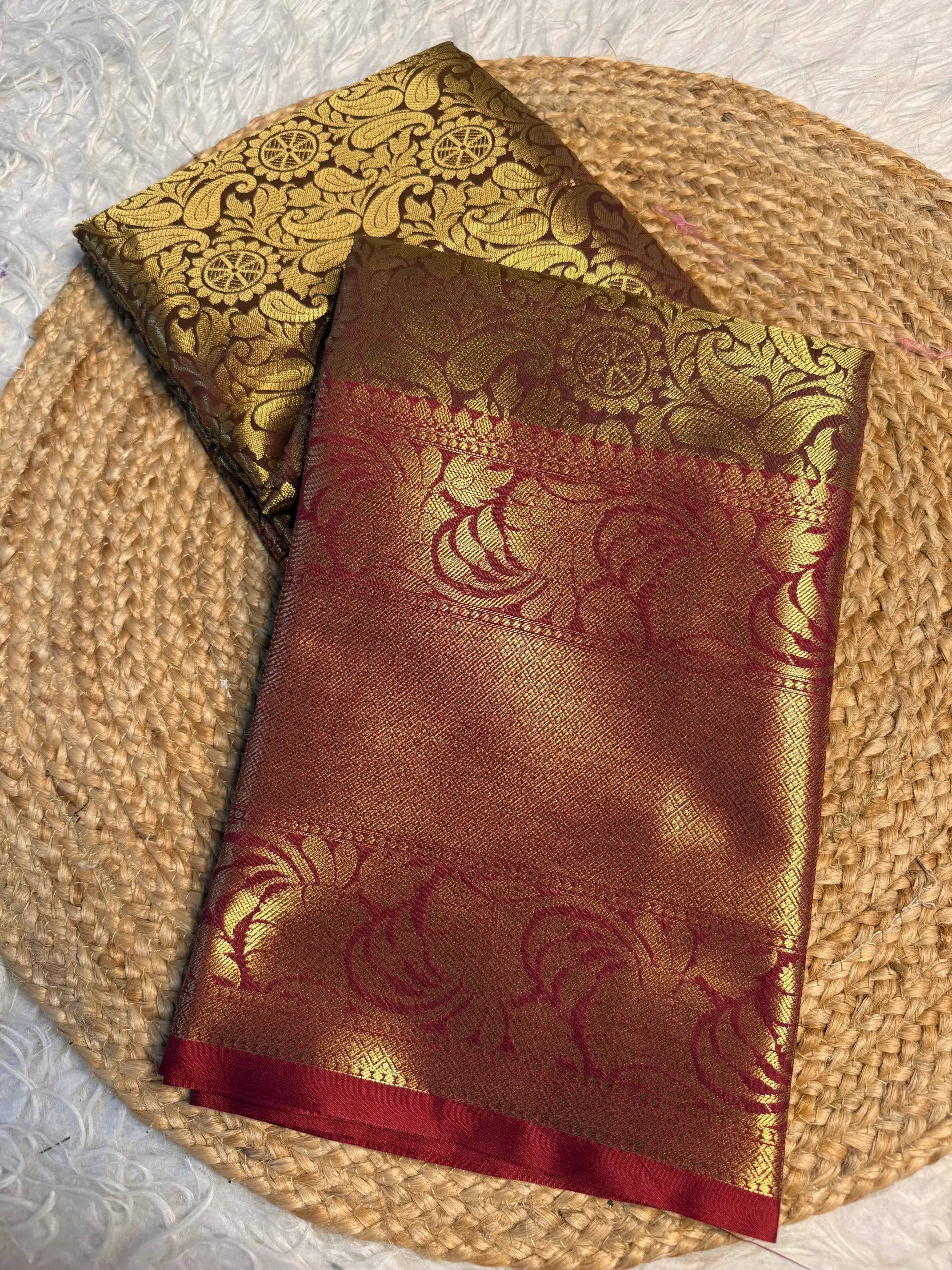 Contemporary weave Softsilk heritage Banarasi saree