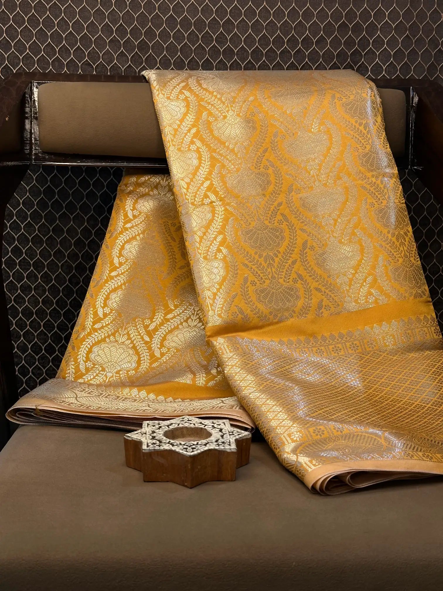 Contemporary weave Softsilk heritage Banarasi saree