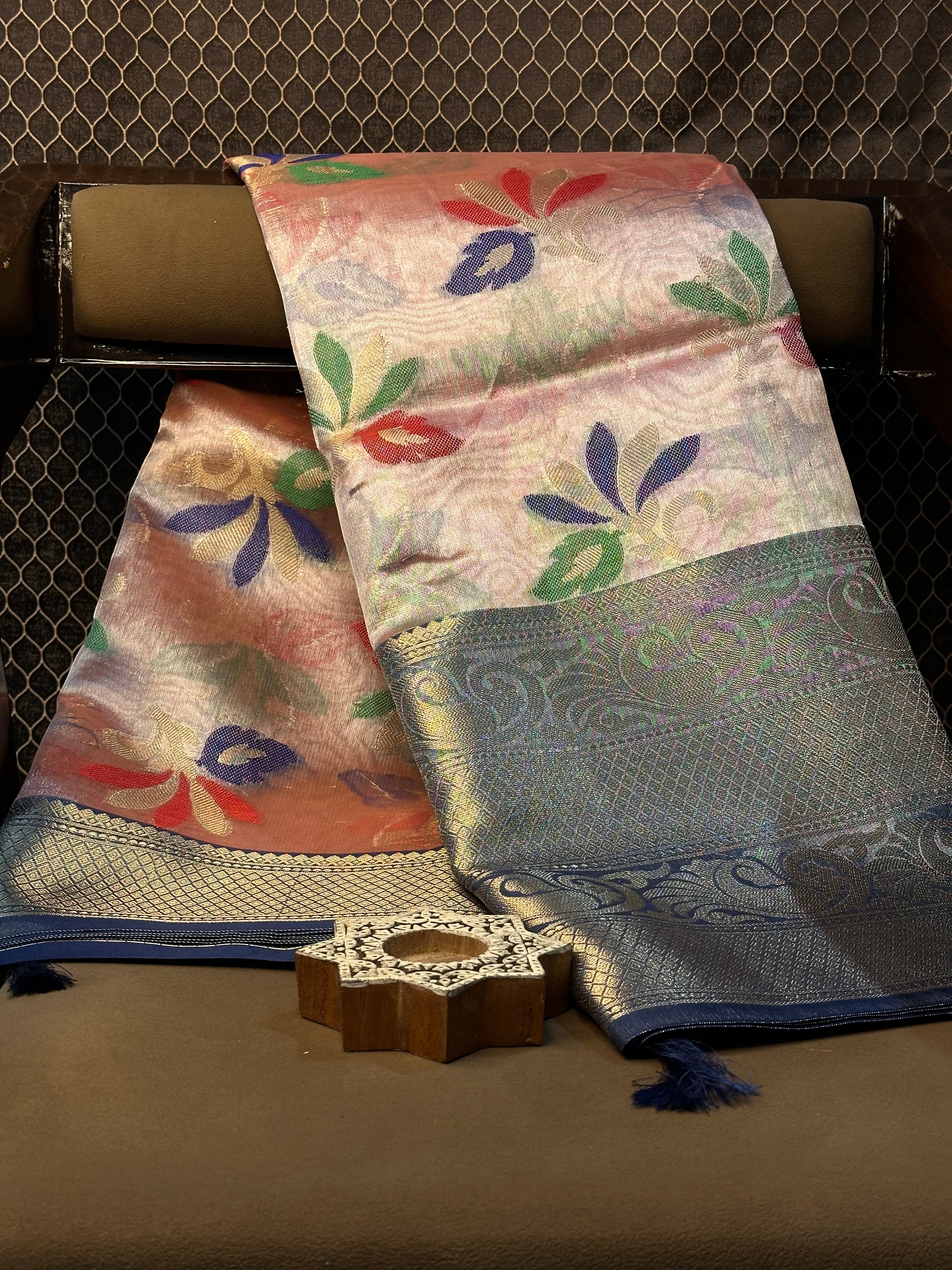 Traditional weave Softsilk Banarasi saree