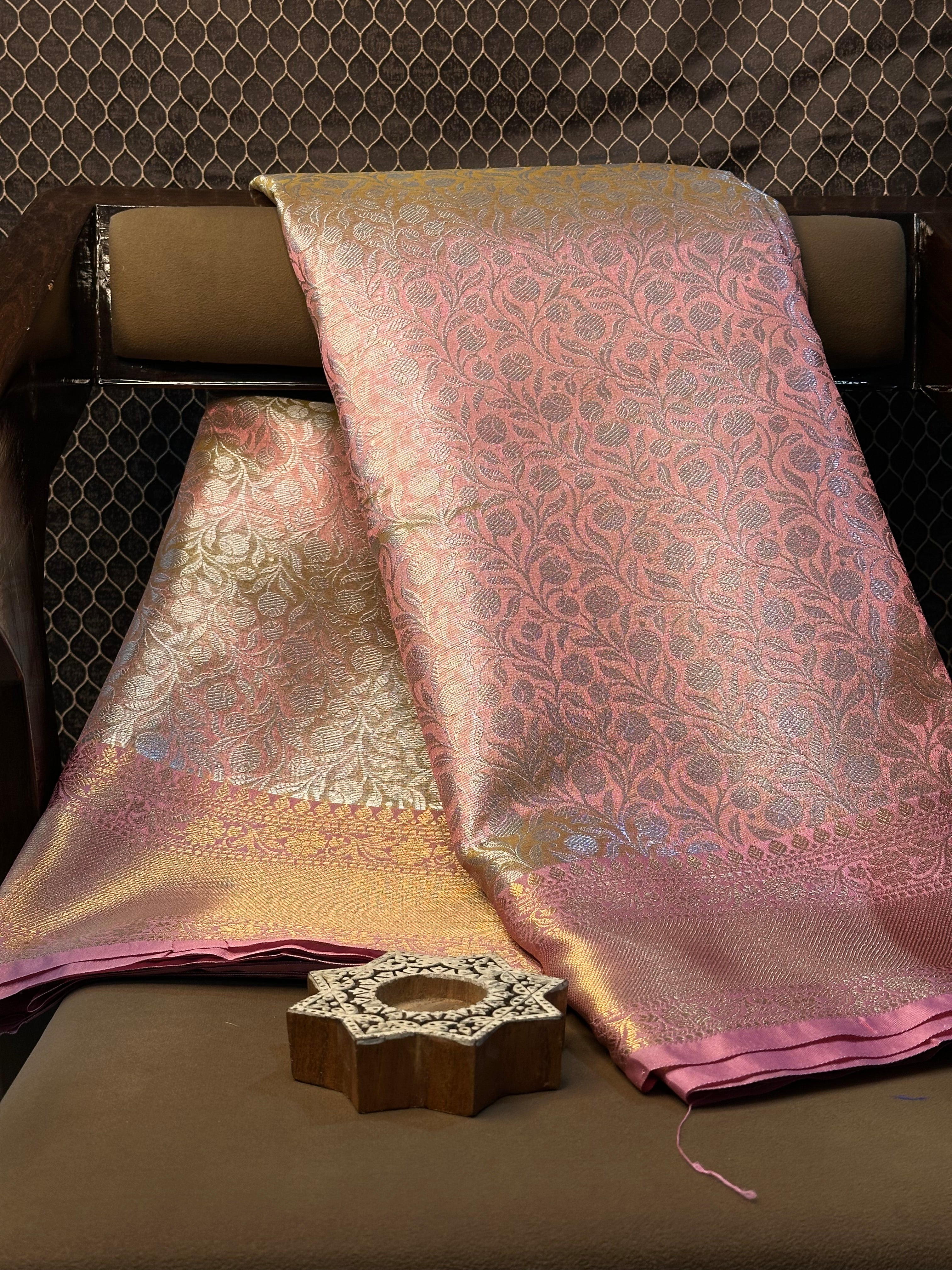 Traditional weave Softsilk Banarasi saree