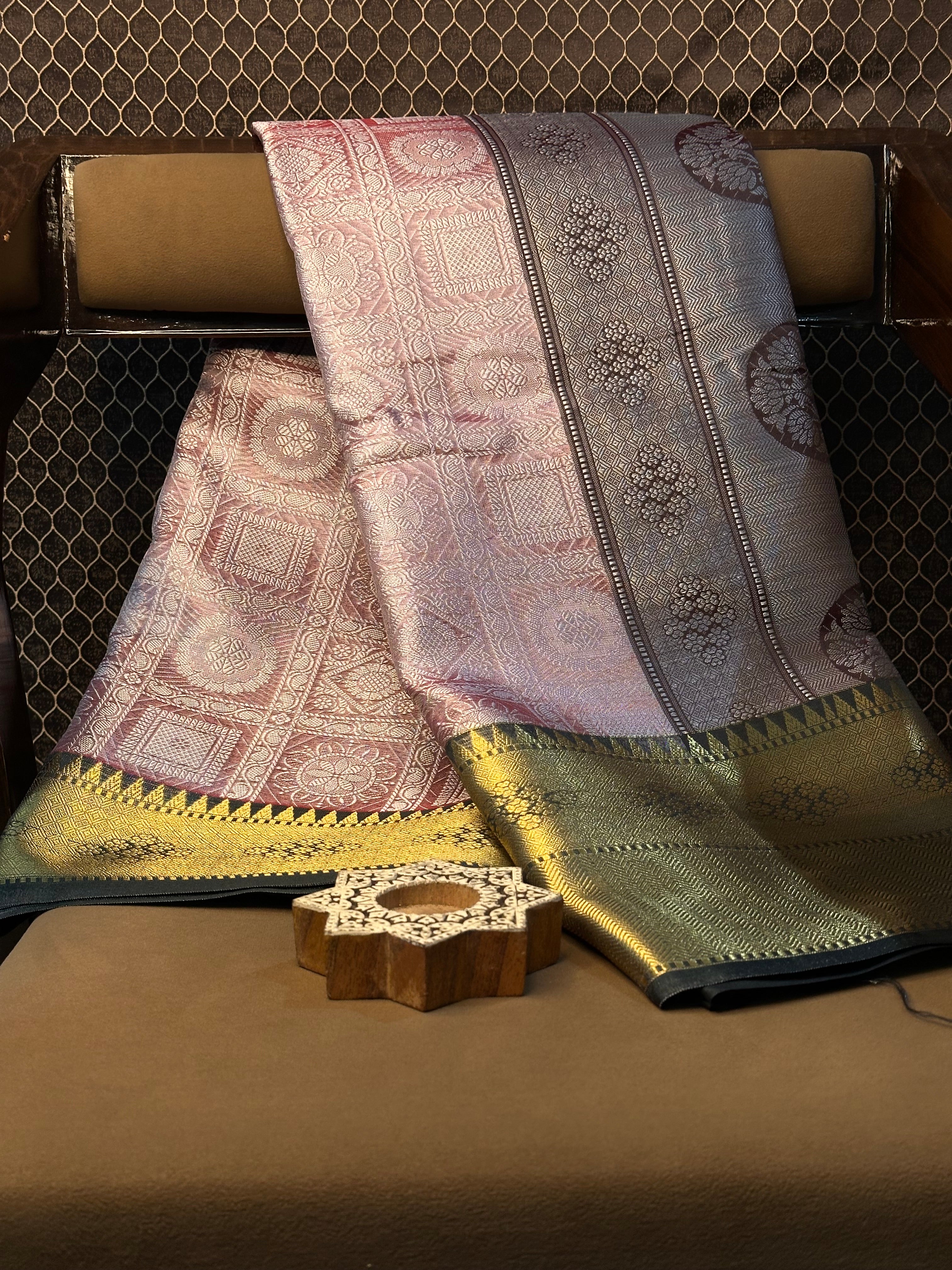 Traditional weave Softsilk Banarasi saree