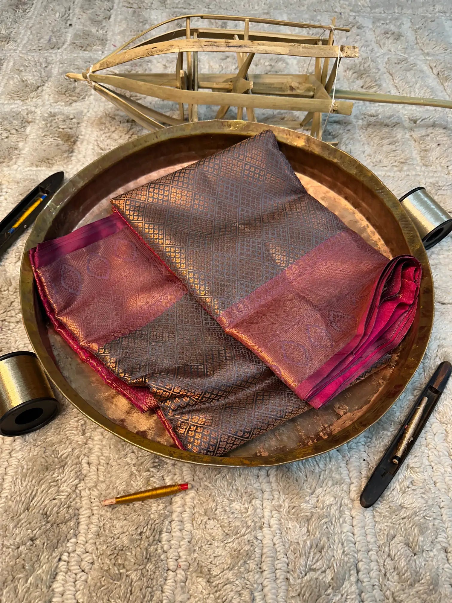 Eccentric zari weave Softsilk Banarasi saree