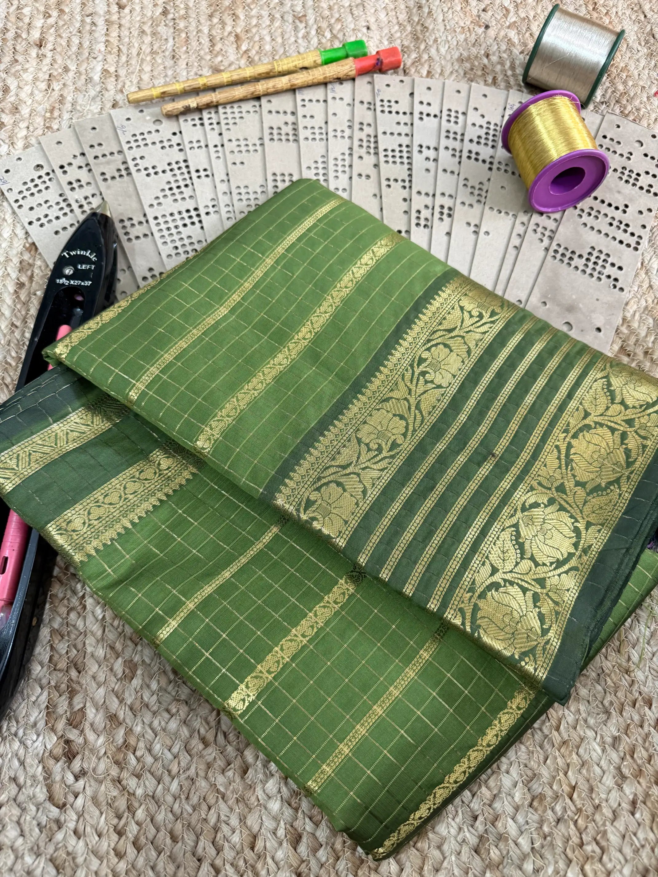 Eccentric zari weave Softsilk Banarasi saree