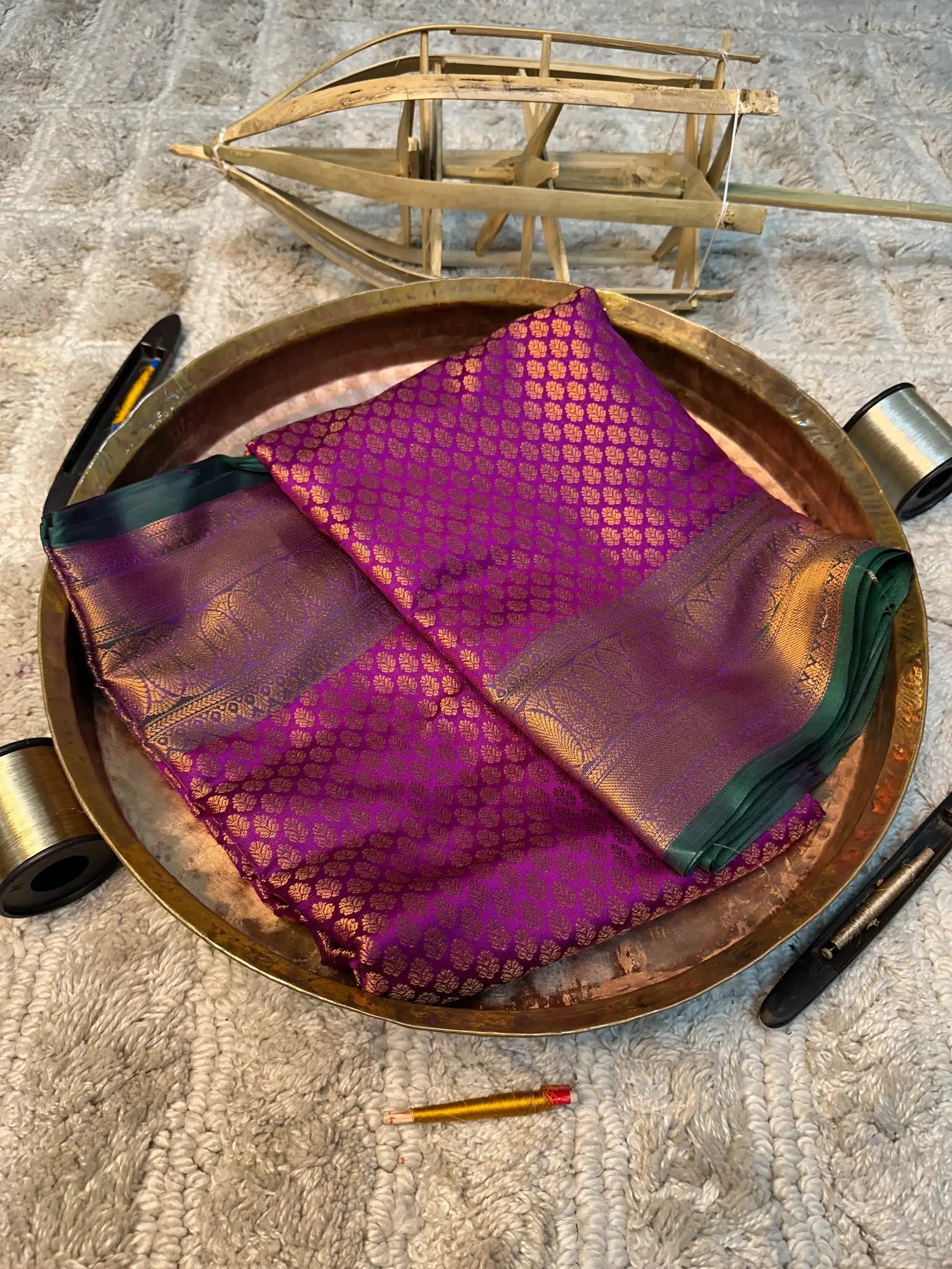 Eccentric zari weave Softsilk Banarasi saree
