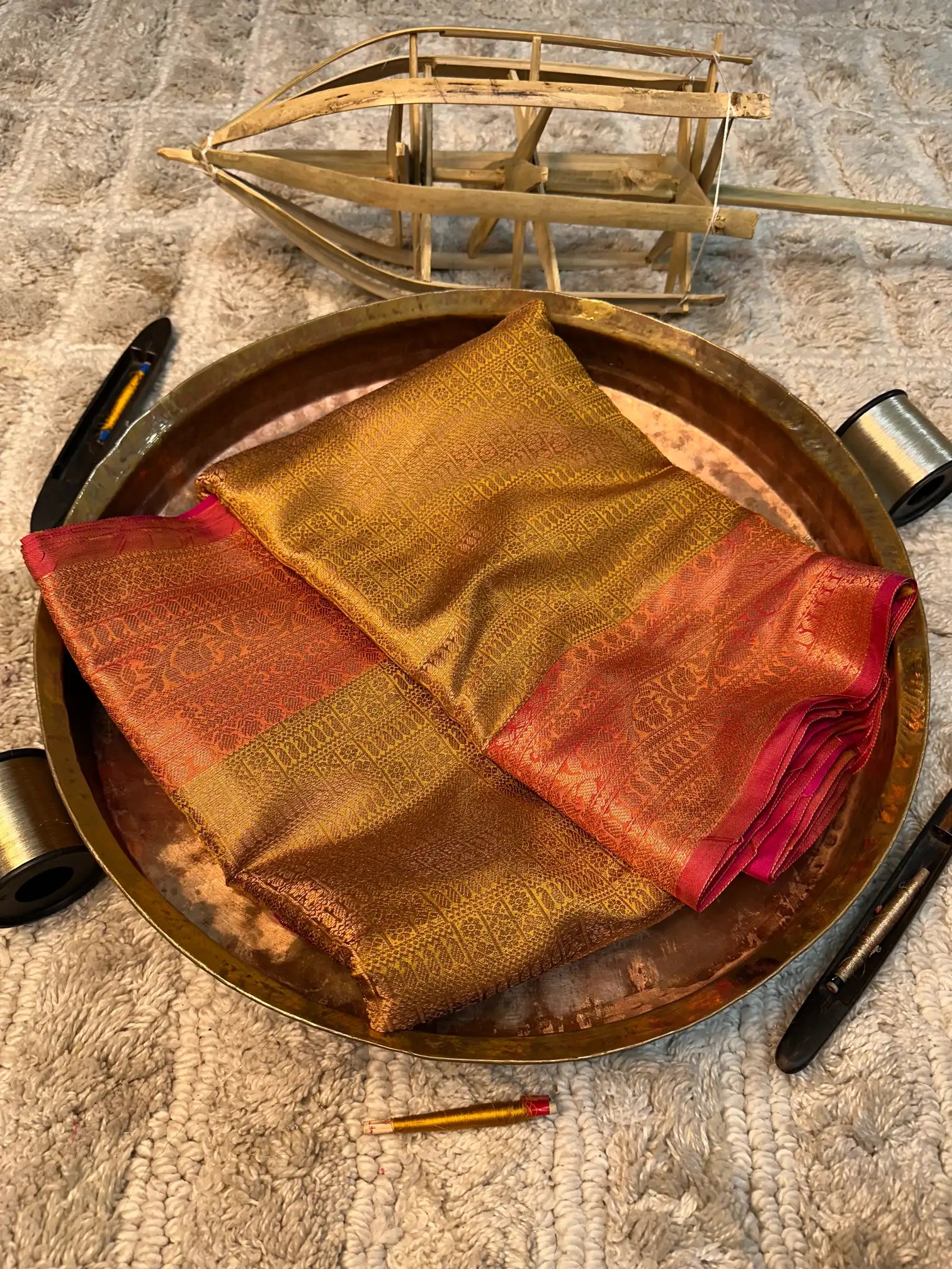Eccentric zari weave Softsilk Banarasi saree