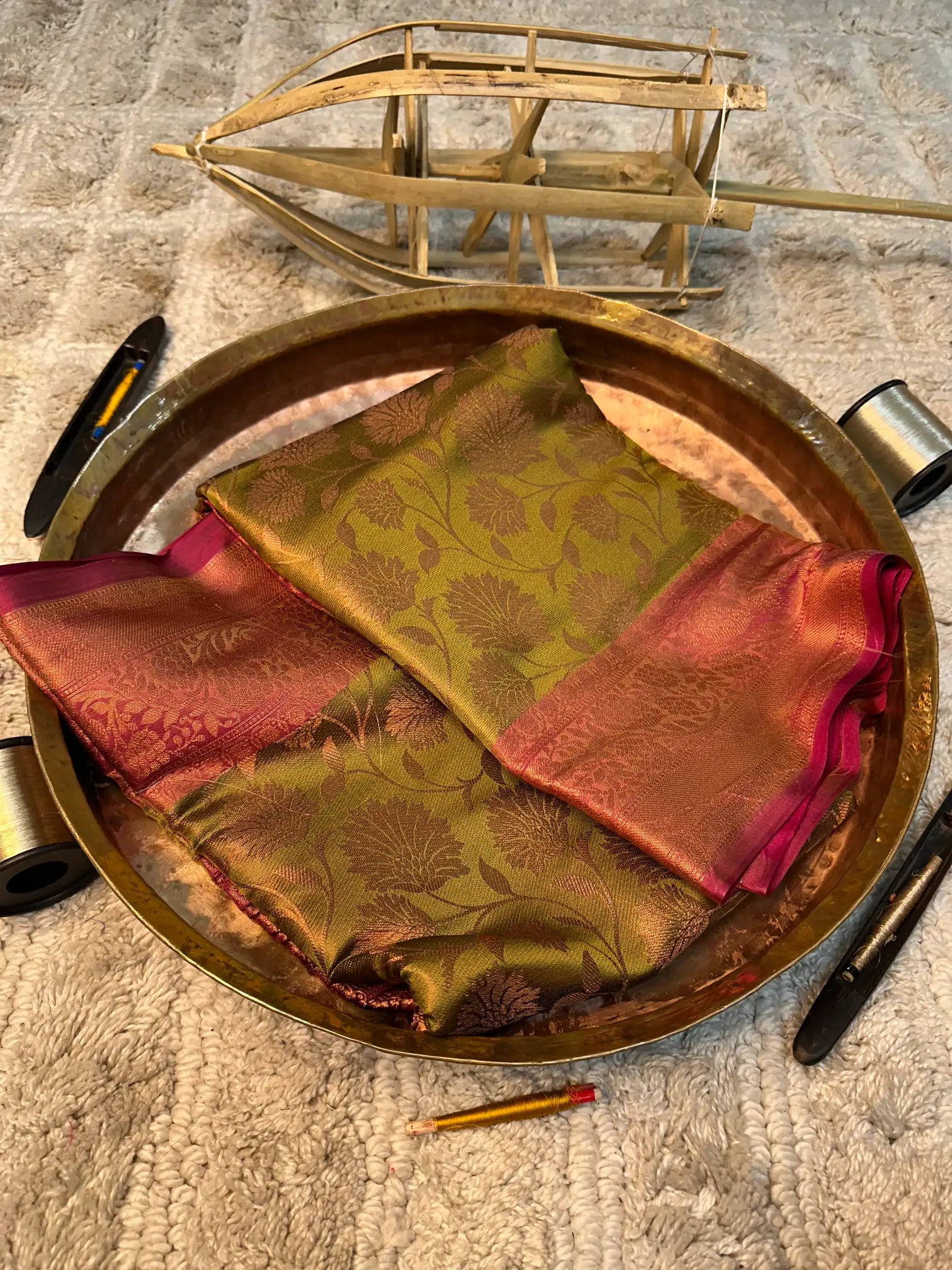 Eccentric zari weave Softsilk Banarasi saree