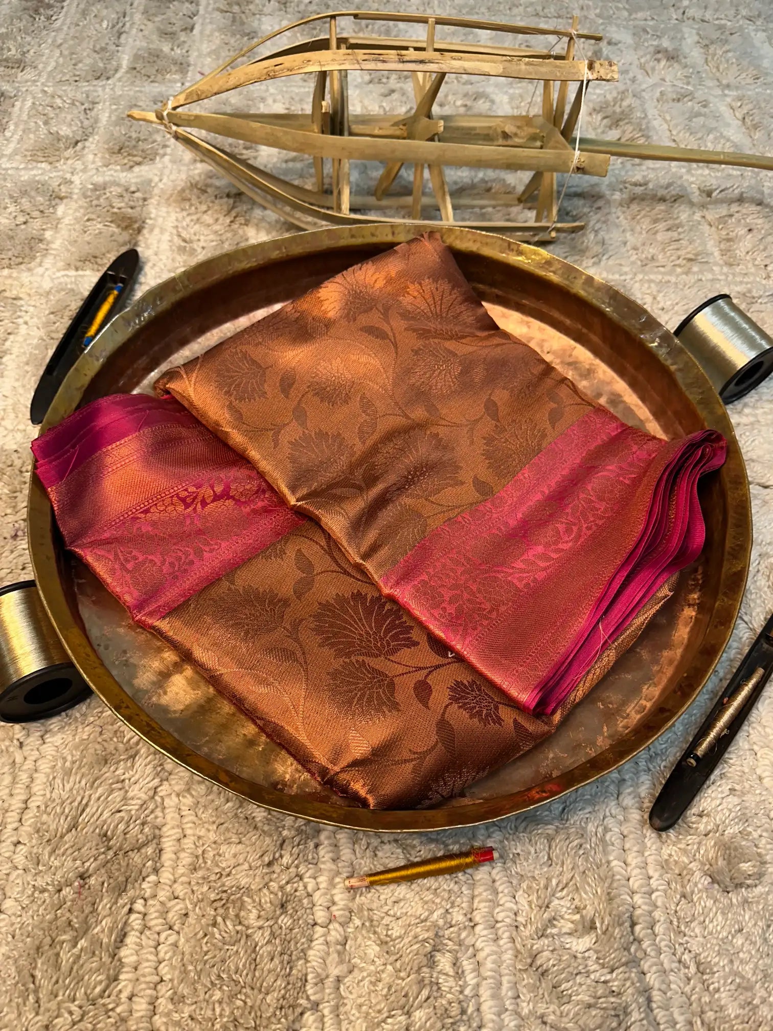 Eccentric zari weave Softsilk Banarasi saree