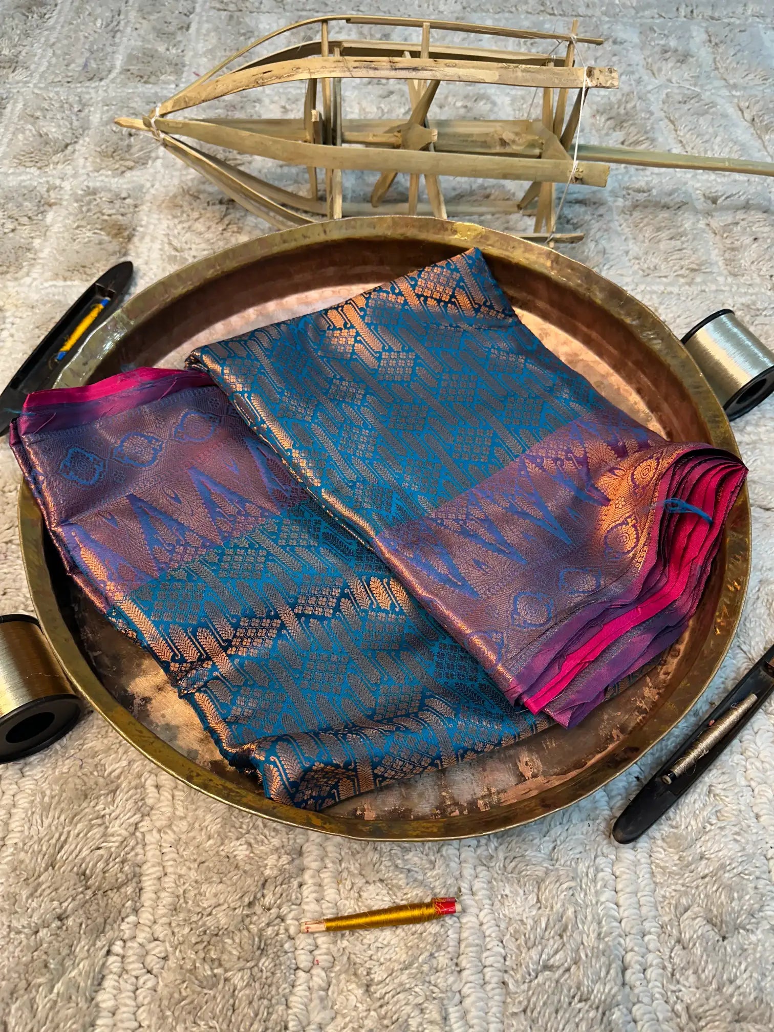 Eccentric zari weave Softsilk Banarasi saree