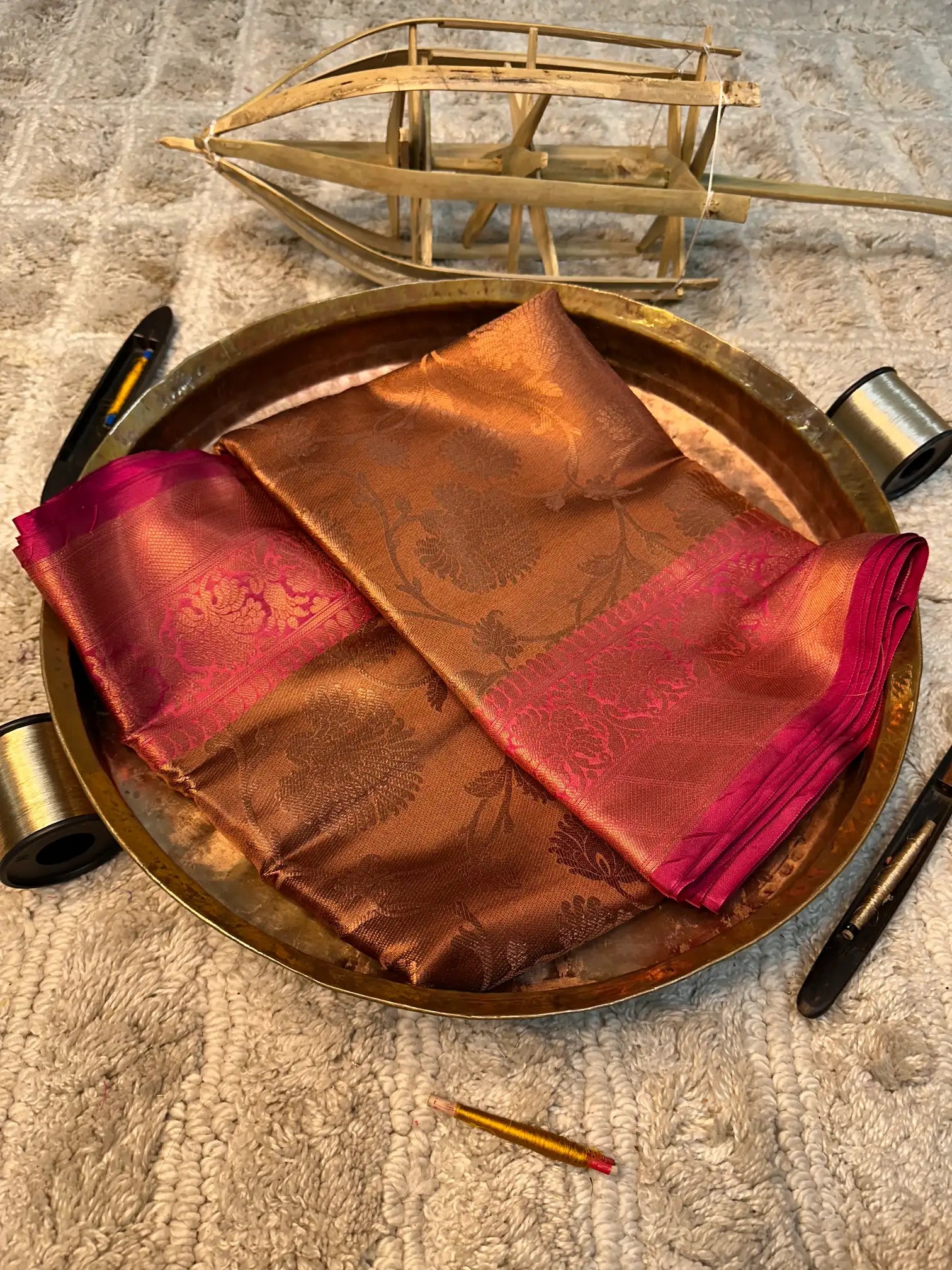 Eccentric zari weave Softsilk Banarasi saree