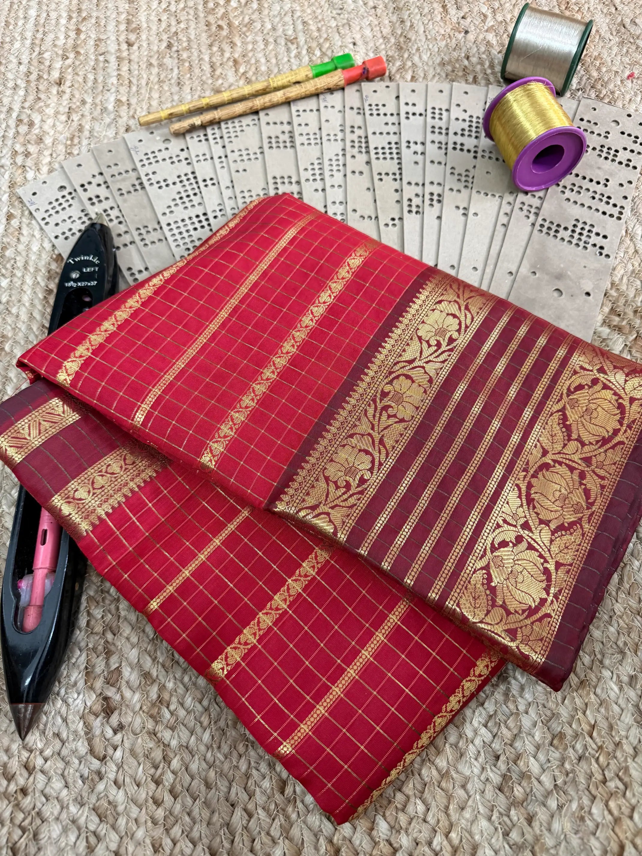 Eccentric zari weave Softsilk Banarasi saree