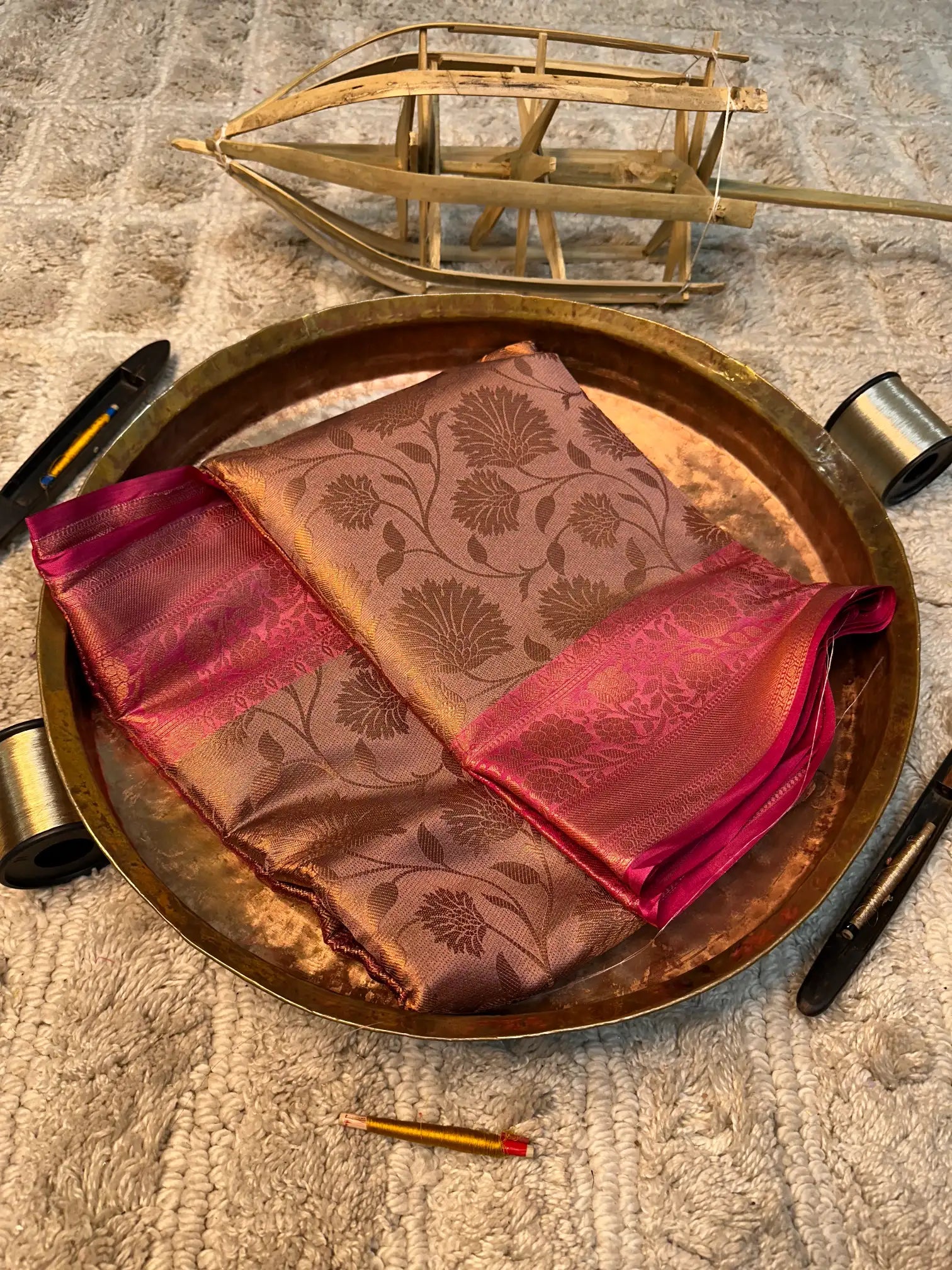 Eccentric zari weave Softsilk Banarasi saree
