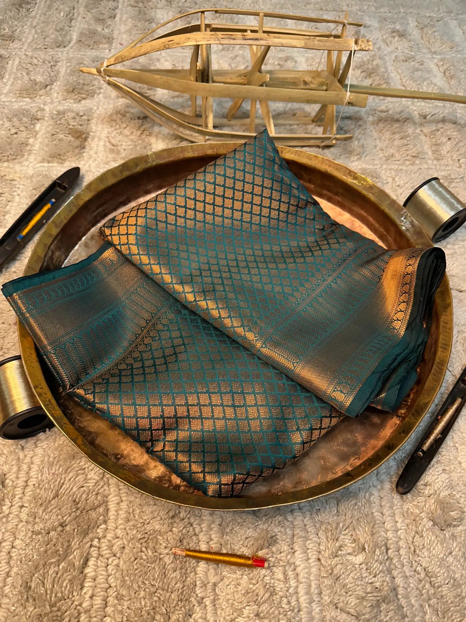 Eccentric zari weave Softsilk Banarasi saree