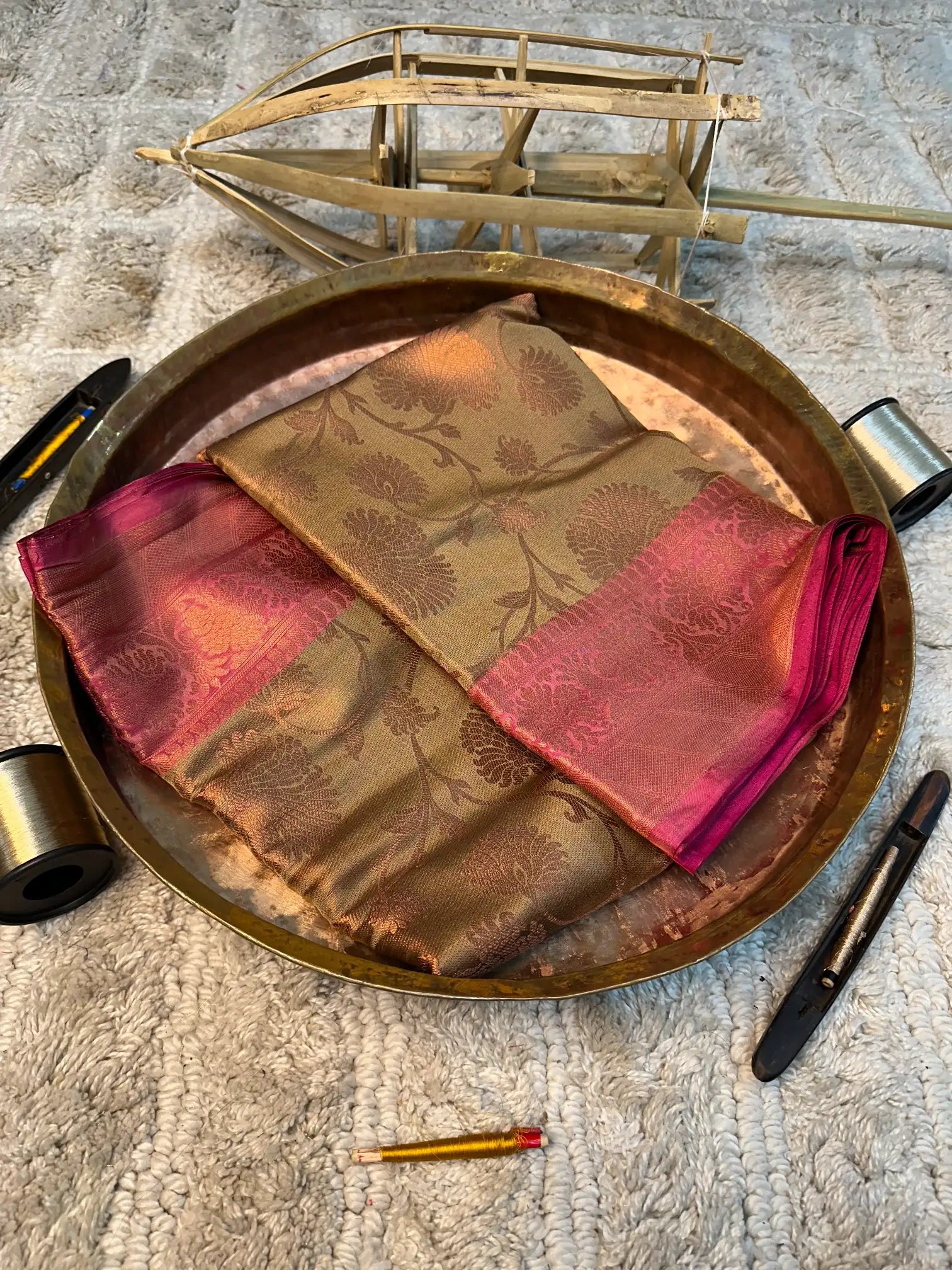 Eccentric zari weave Softsilk Banarasi saree