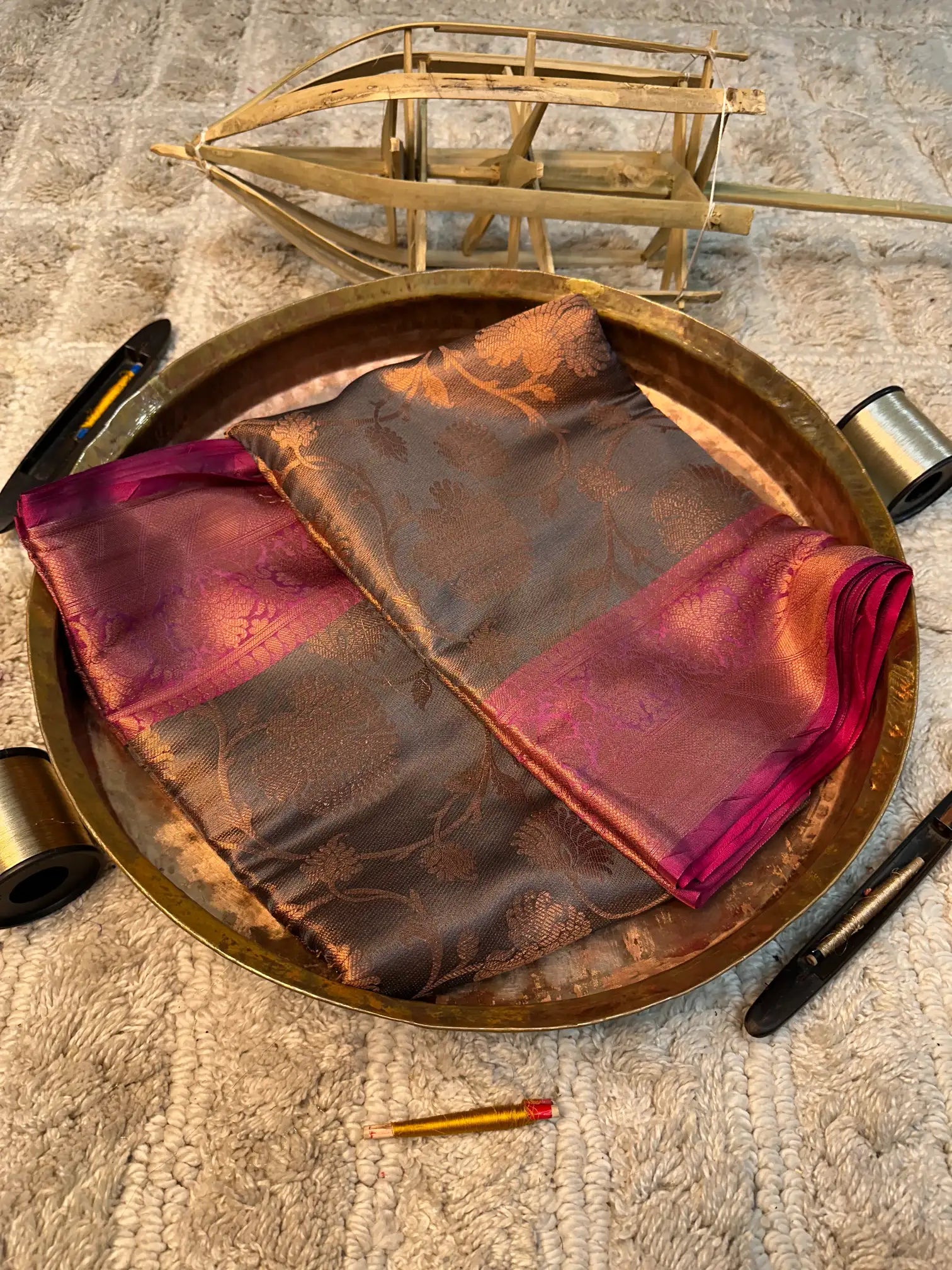 Eccentric zari weave Softsilk Banarasi saree